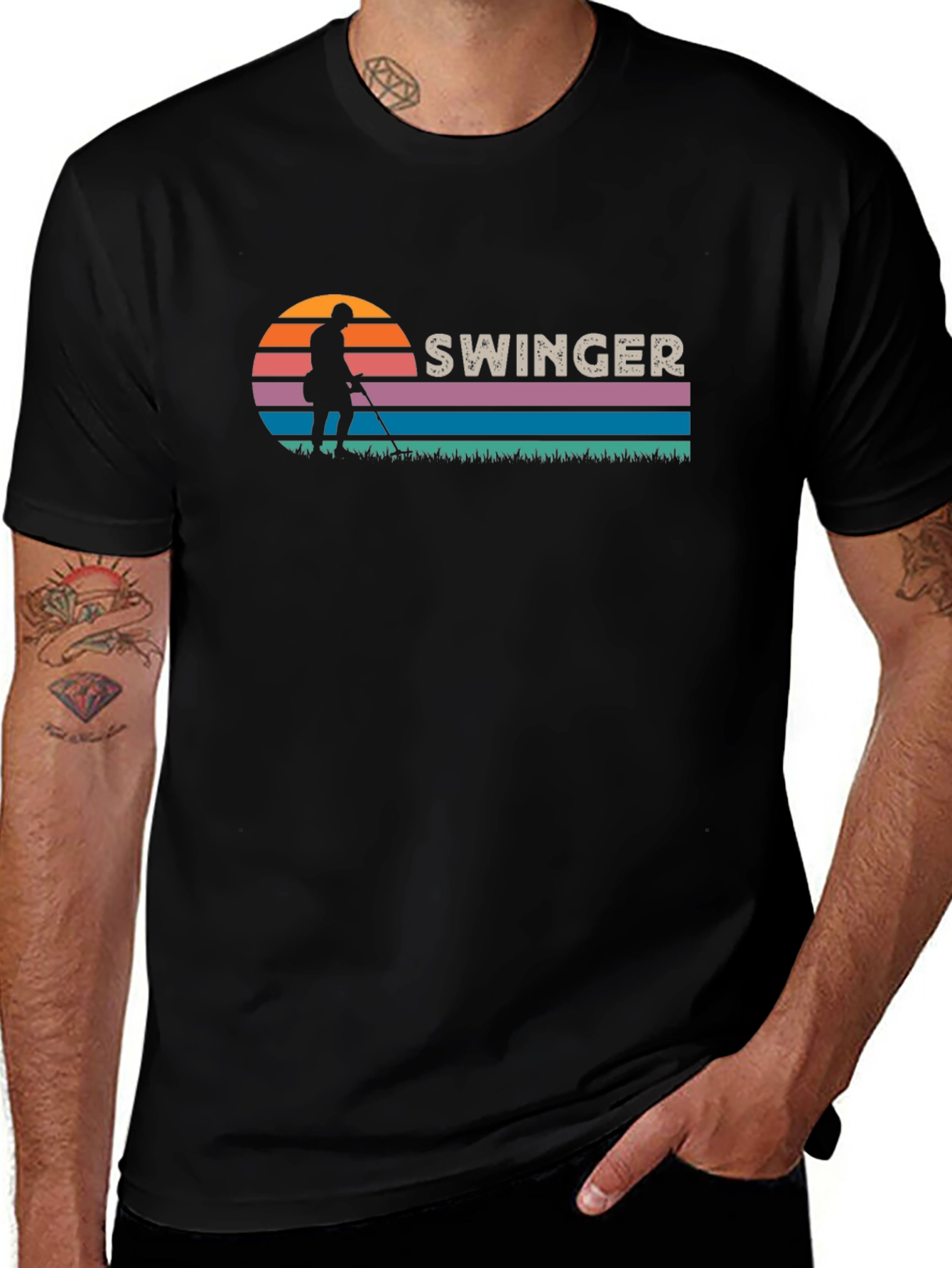 Variant 17 of Swinger Metal Detector T-Shirt