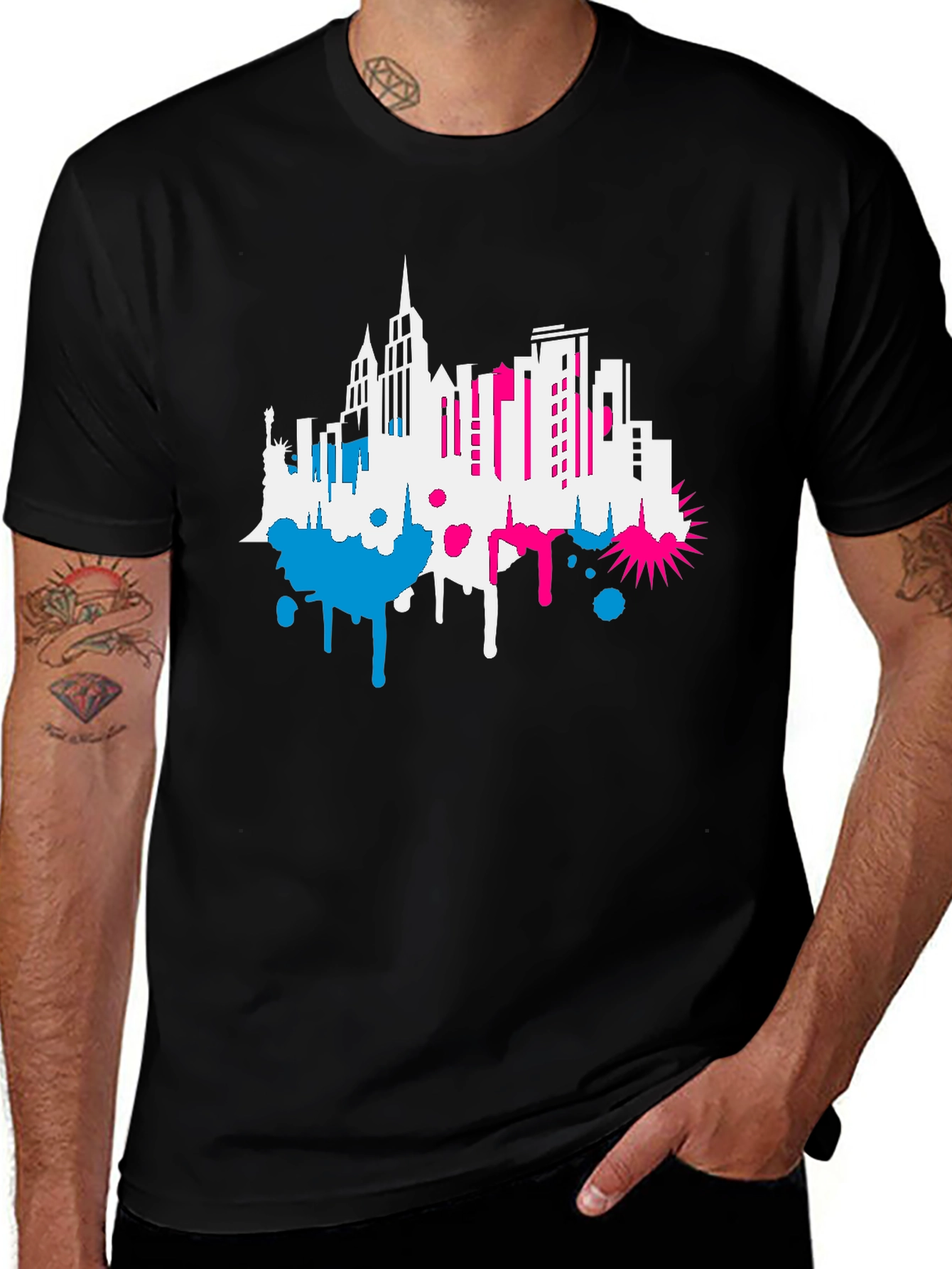 Variant 22 of NYC Skyline Graphic Tee - Modern Urban Style