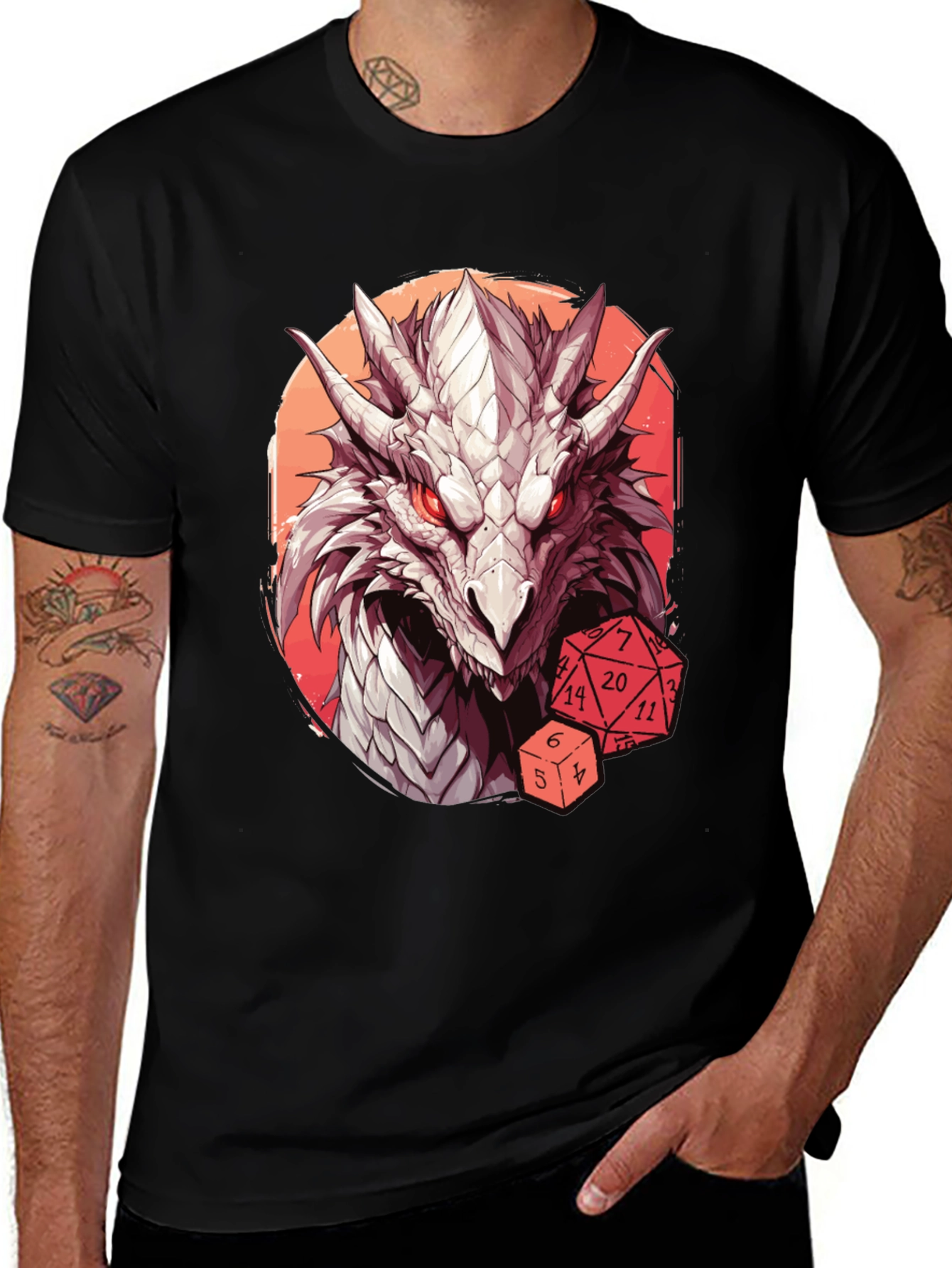 Variant 24 of Dragon Dice T-Shirt - RPG Gamer Tee