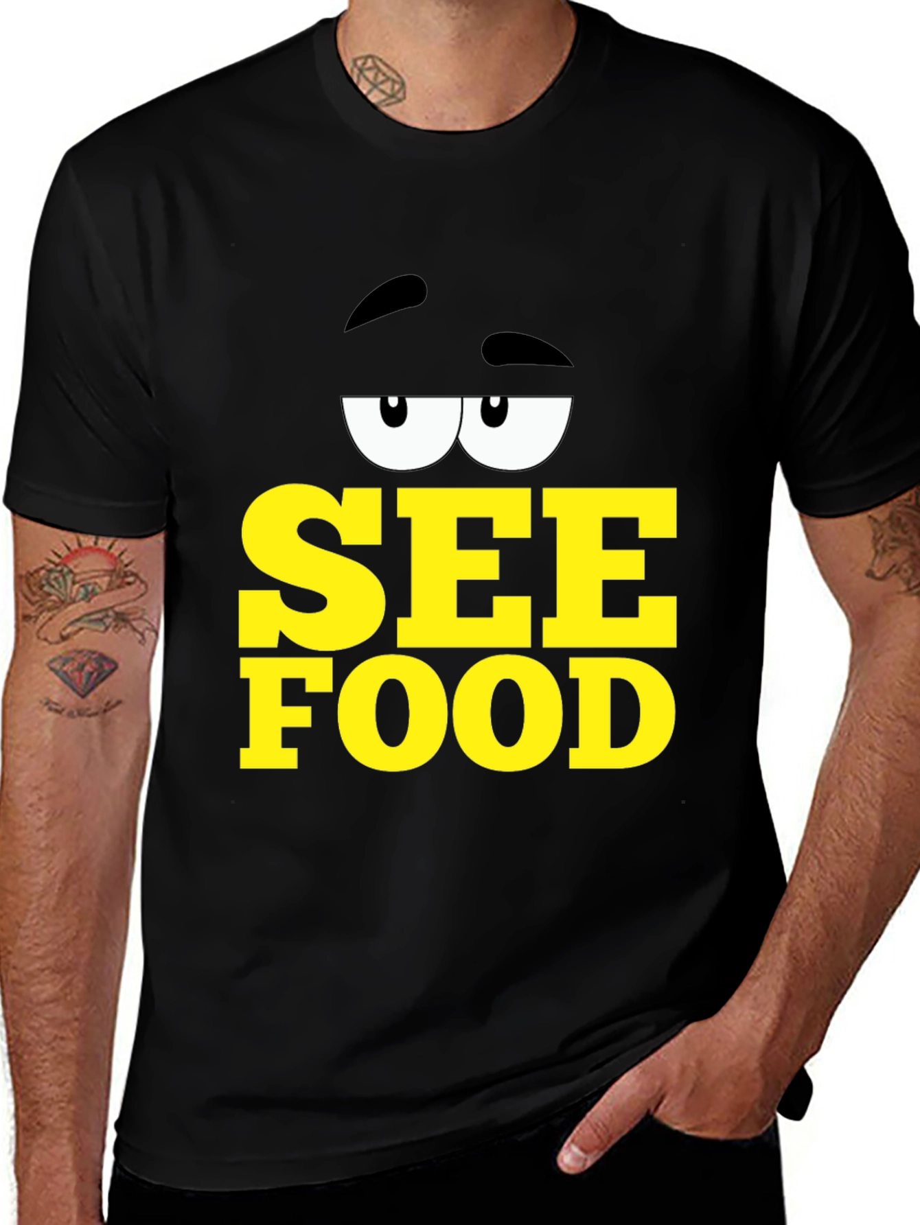 Variant 29 of See Food Pun Graphic Tee - Funny T-Shirt