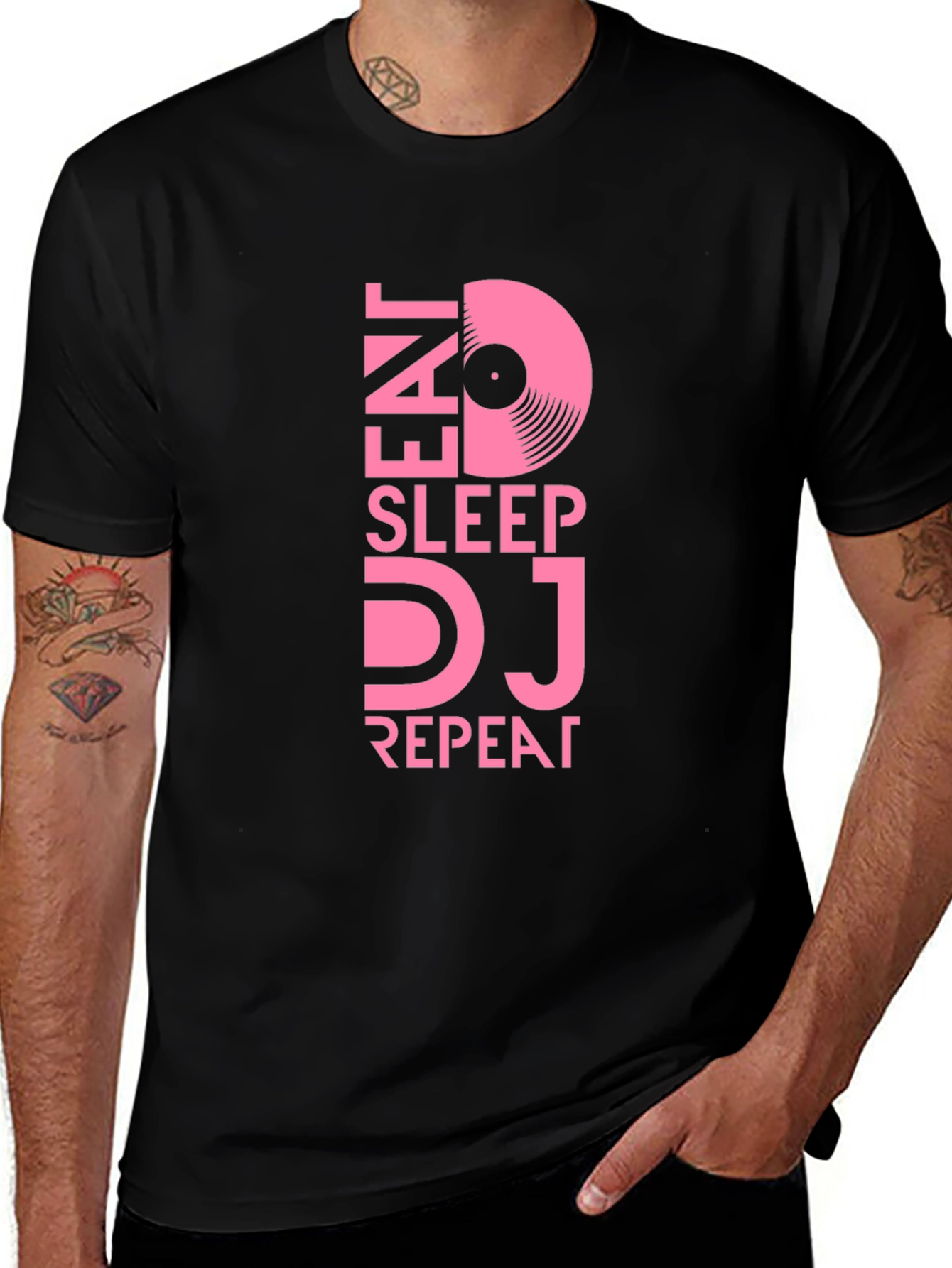 Eat Sleep DJ Repeat T-Shirt - Music Lover Tee