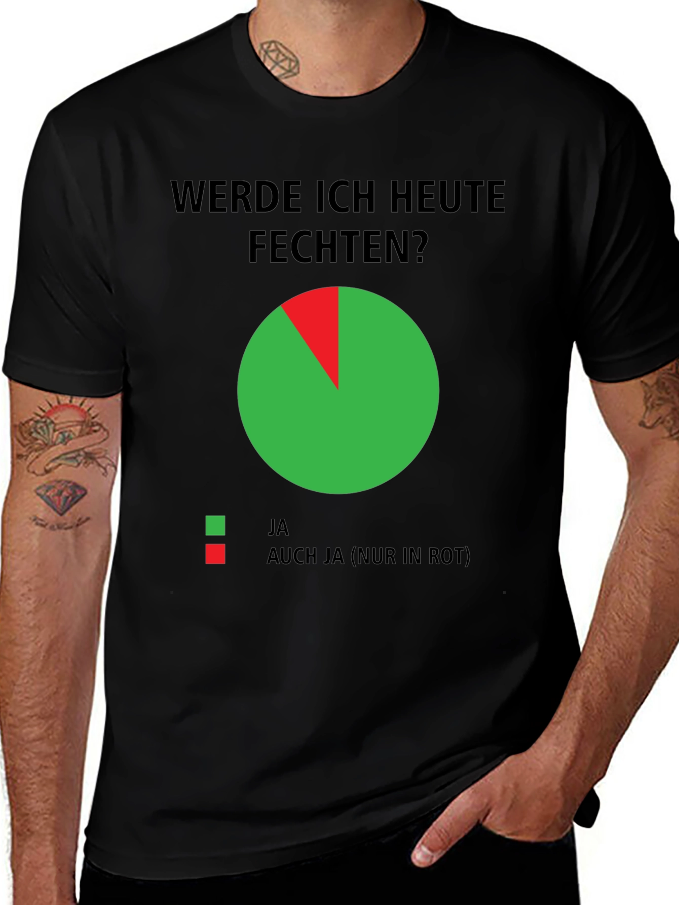 Variant 9 of Werden Ich Heute Fechten? T-Shirt