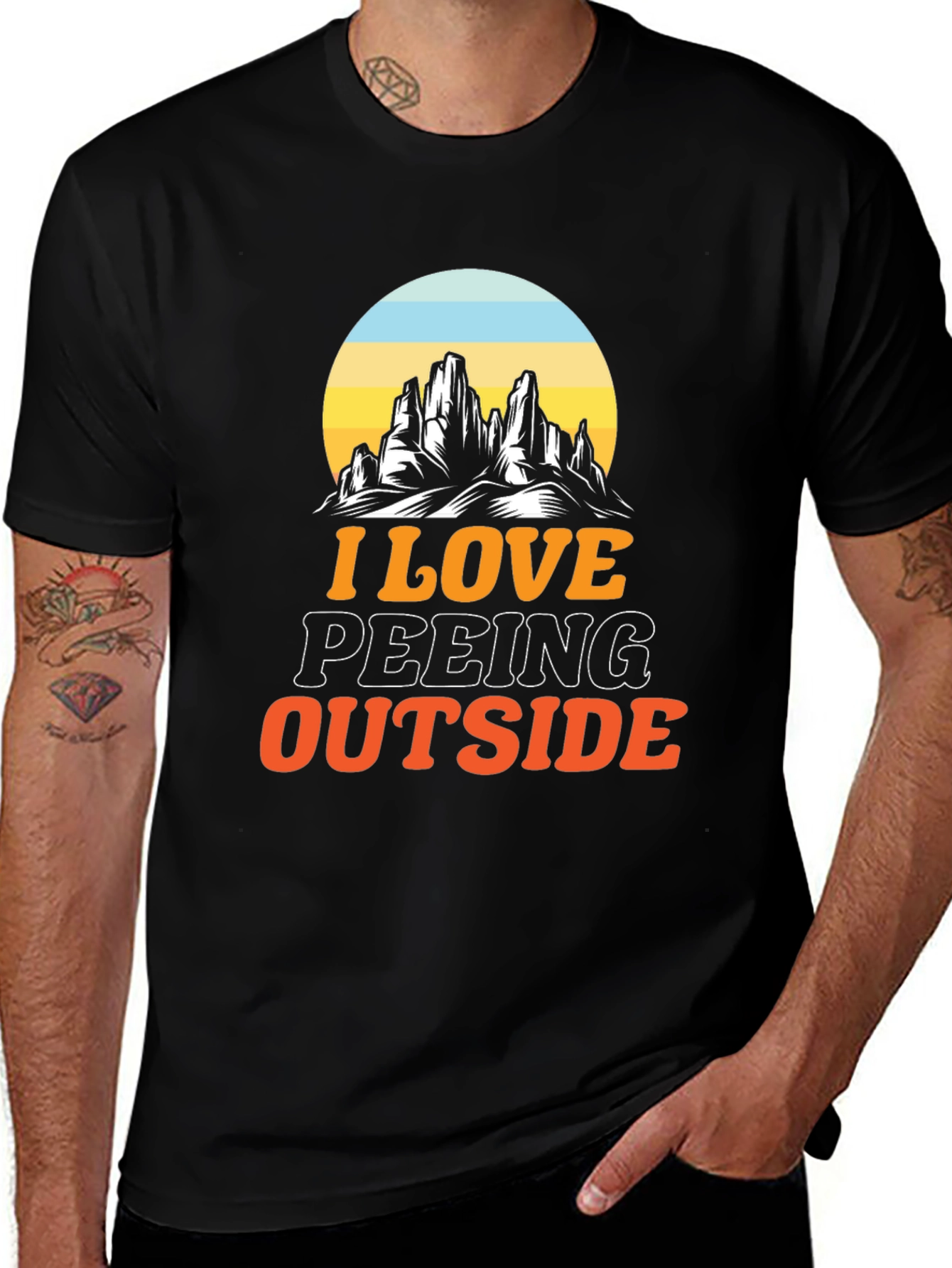 Variant 9 of I Love Peeing Outside Graphic Tee