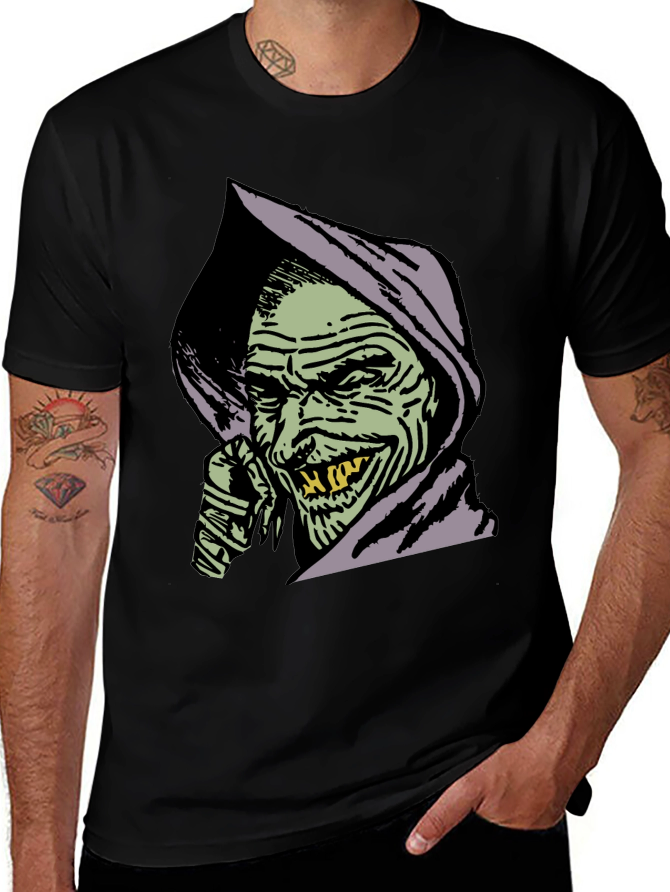Variant 2 of Goblin Graphic T-Shirt - Black