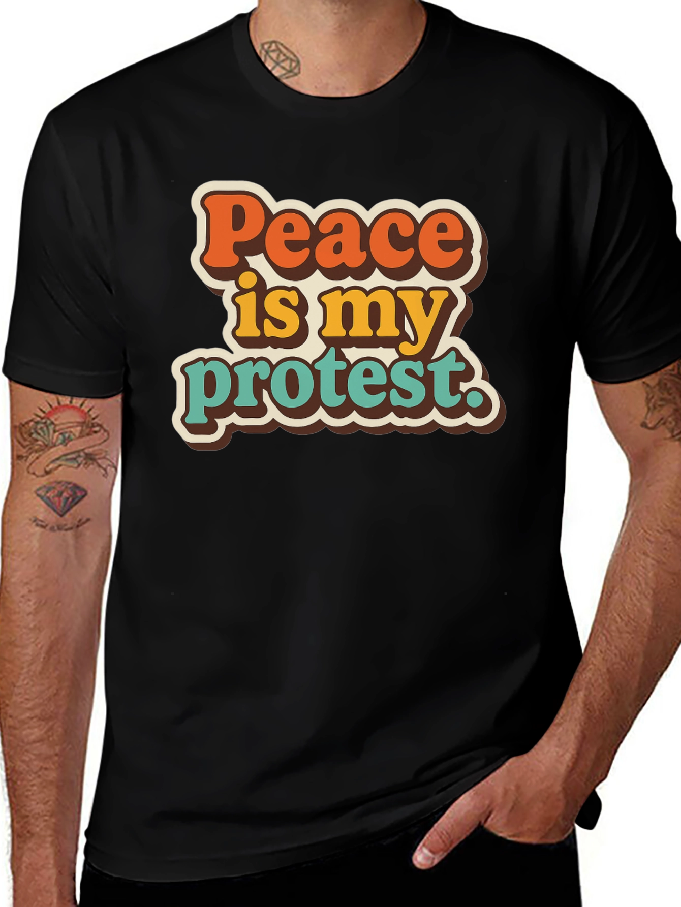 Variant 28 of Peace Is My Protest Graphic T-Shirt