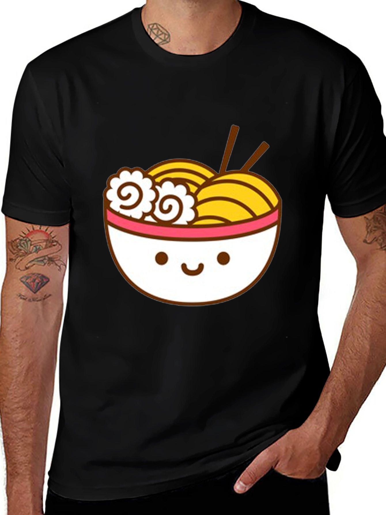 Variant 6 of Cute Ramen Bowl Graphic T-Shirt - Unisex