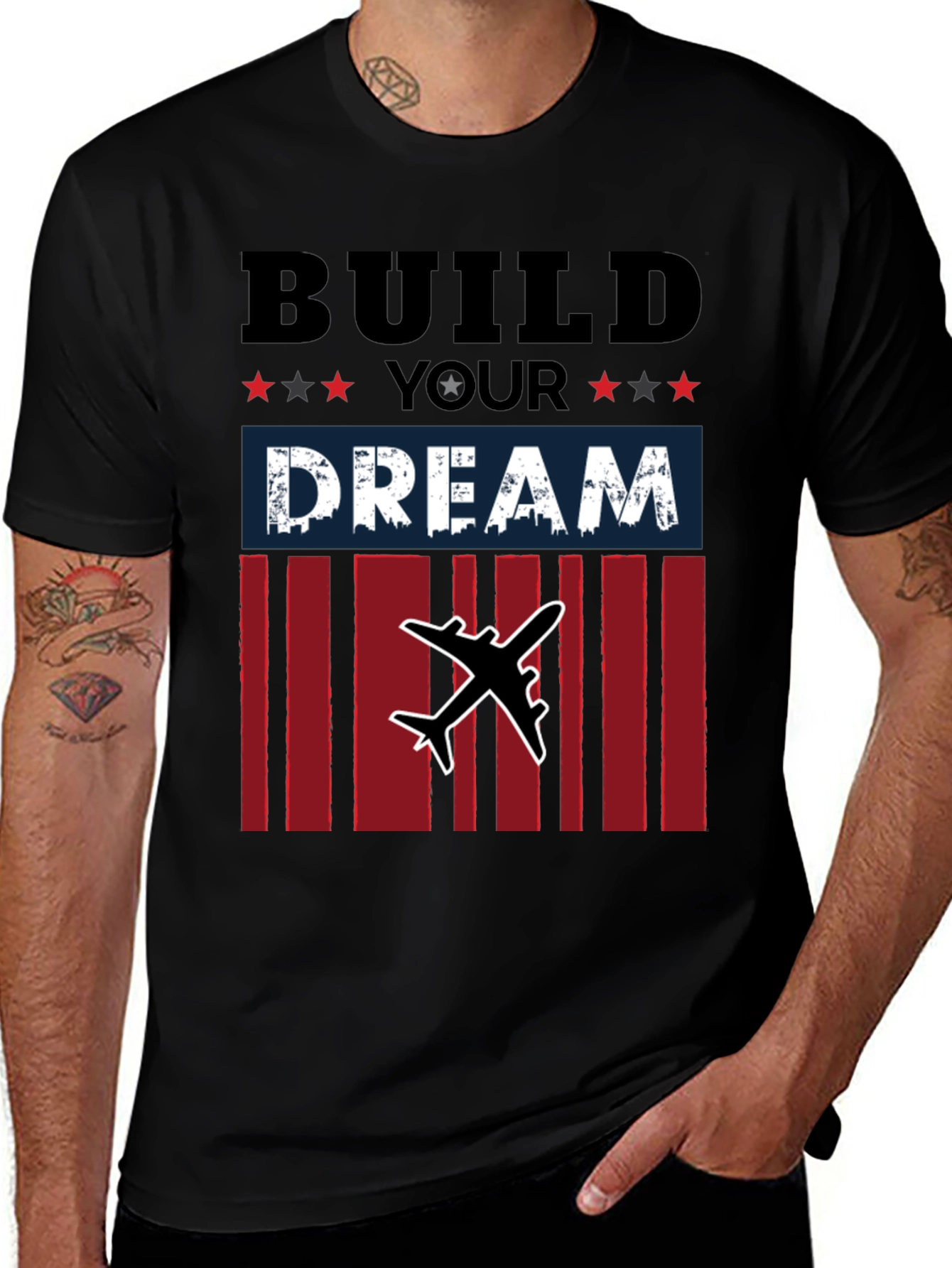 Variant 5 of Build Your Dream Airplane T-Shirt