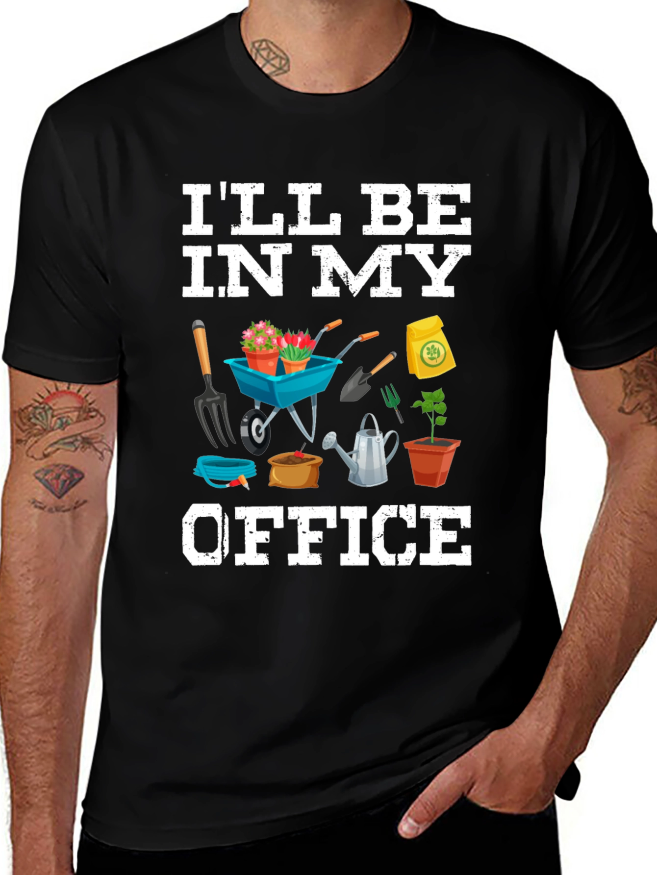 Variant 24 of Gardener's Office T-Shirt - Garden Tools