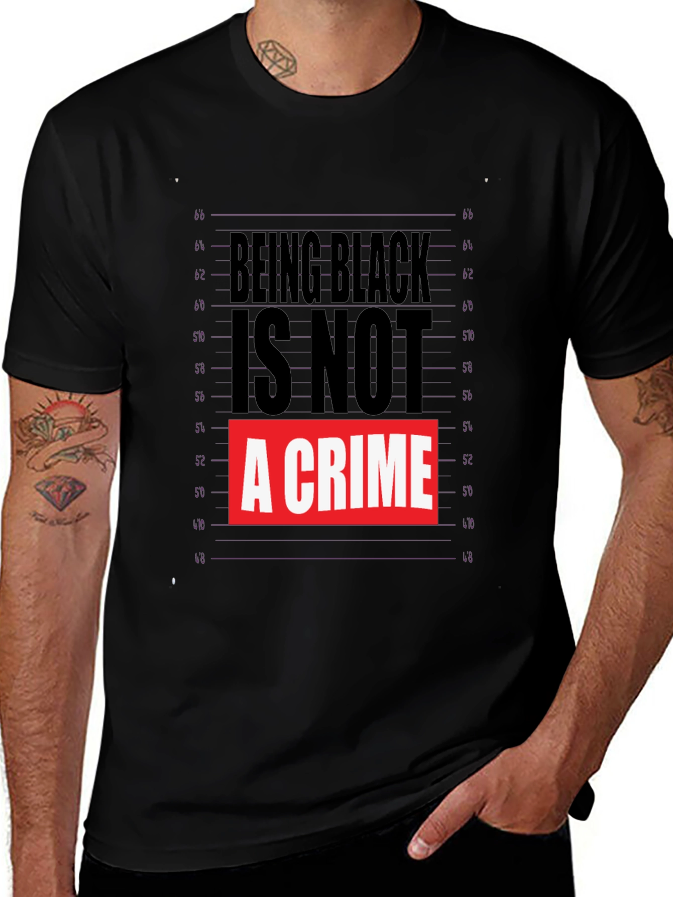 Black Being Black Is Not a Crime Graphic T-Shirt main image