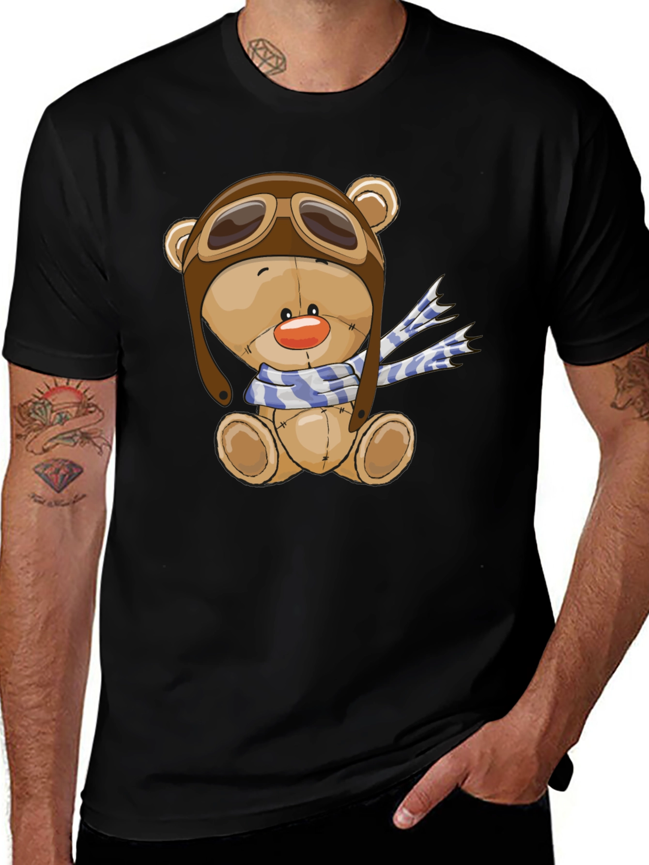 Variant 27 of Pilot Teddy Bear Graphic T-Shirt