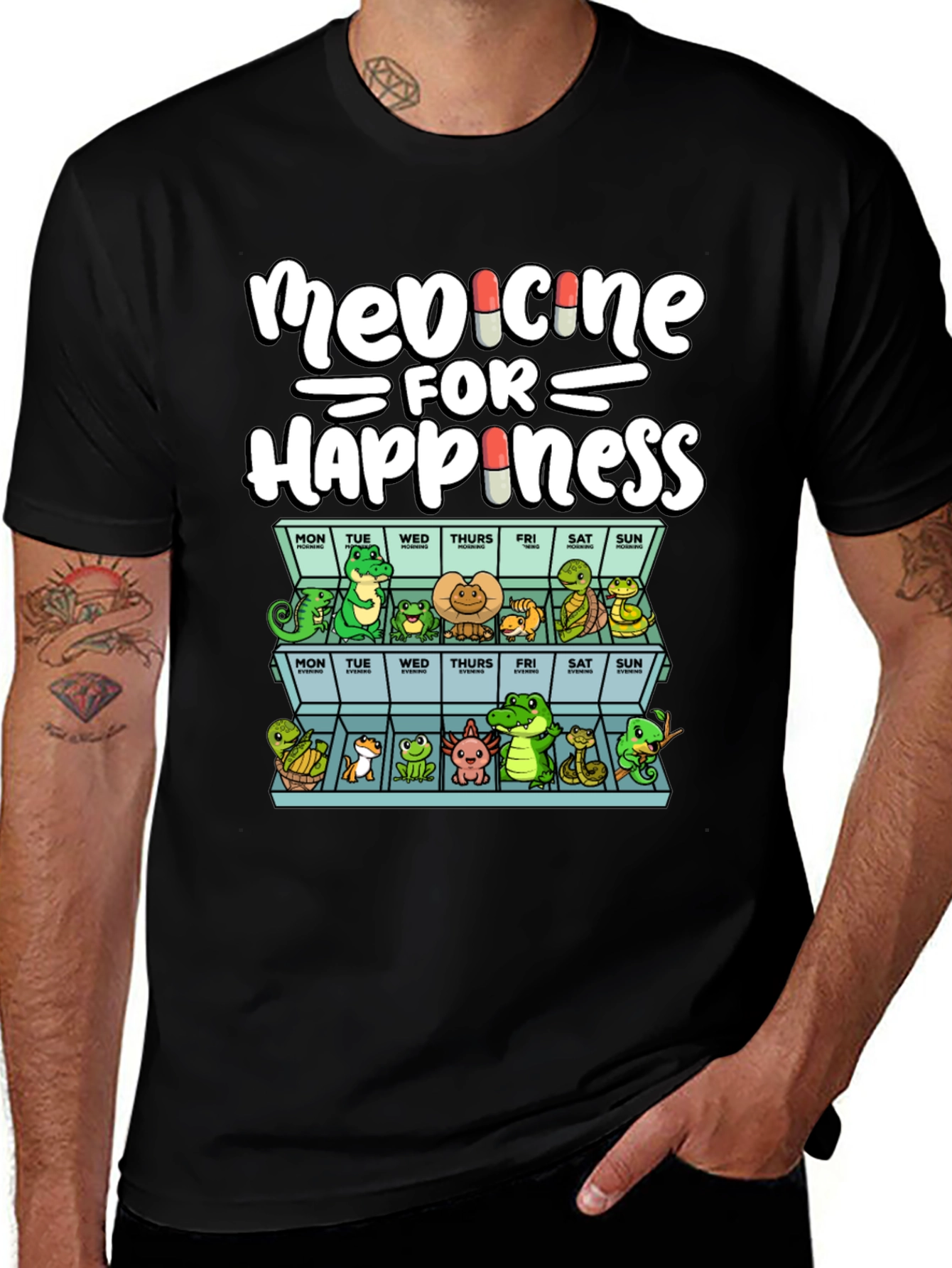 Medicine for Happiness Reptile T-Shirt