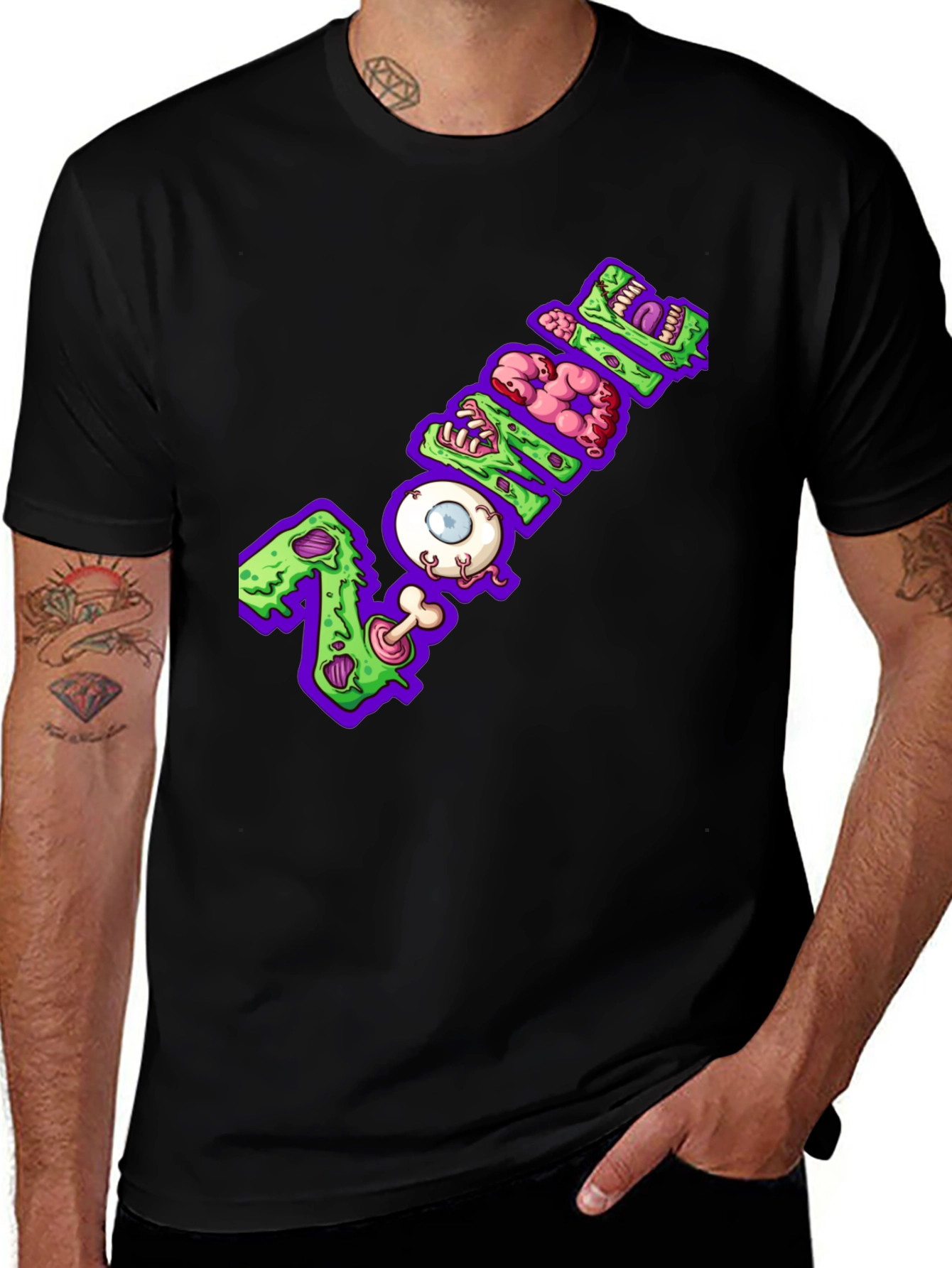 Variant 29 of Zombie Graphic Tee - Halloween Style
