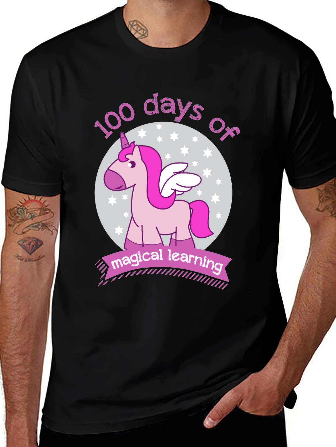 100 Days of Magical Learning Unicorn T-Shirt