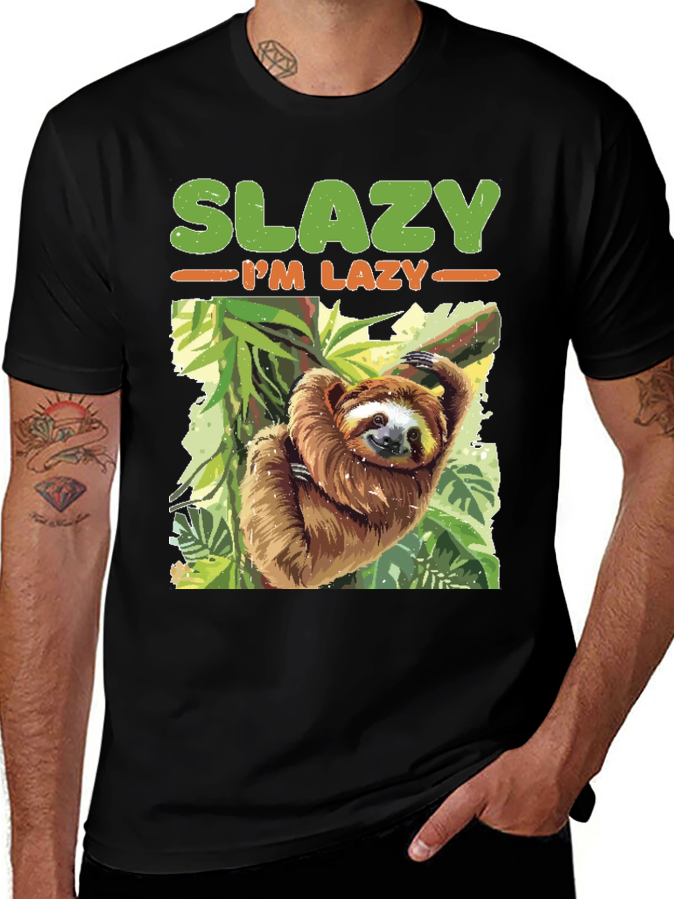 Variant 23 of Slazy I'm Lazy Sloth T-Shirt