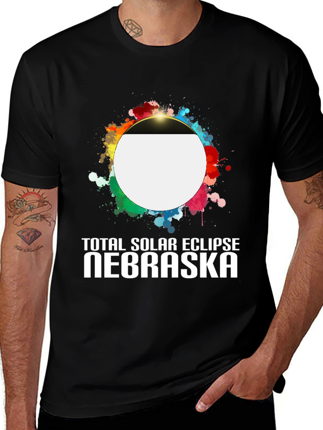 Variant 26 of Total Solar Eclipse Nebraska T-Shirt