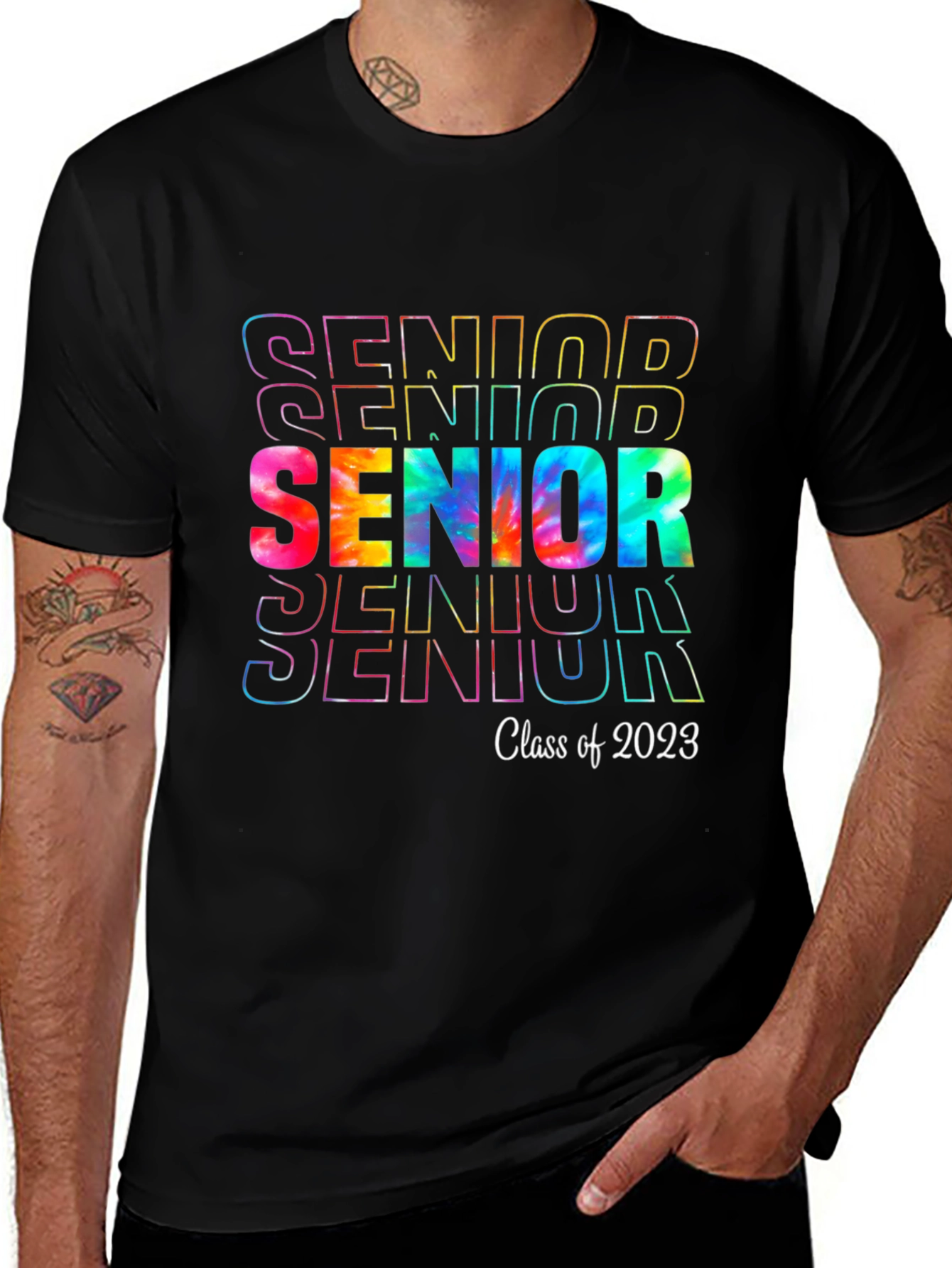 Variant 13 of Senior 2023 Tie Dye T-Shirt