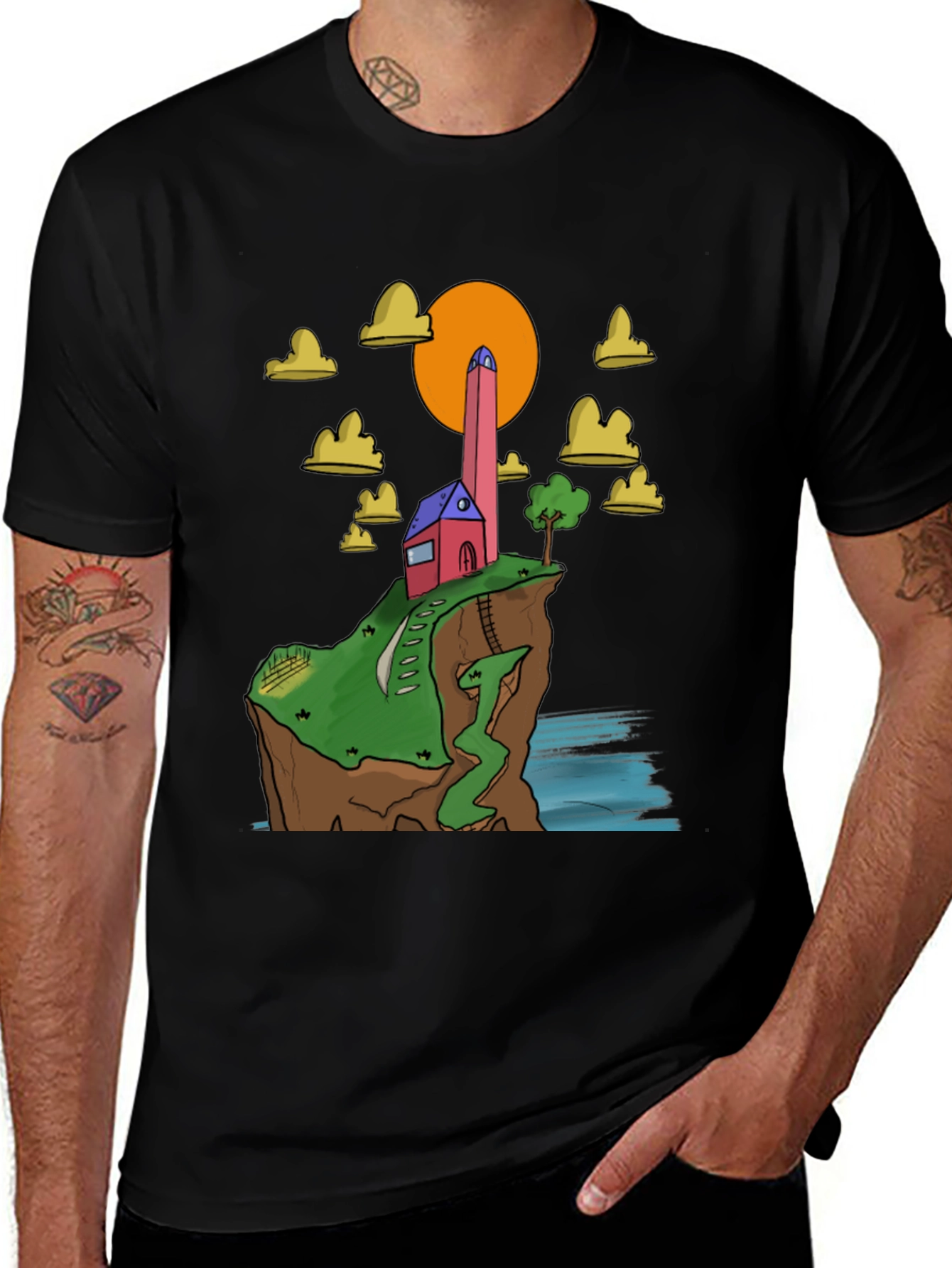 Variant 17 of Cliffside Cartoon Tee