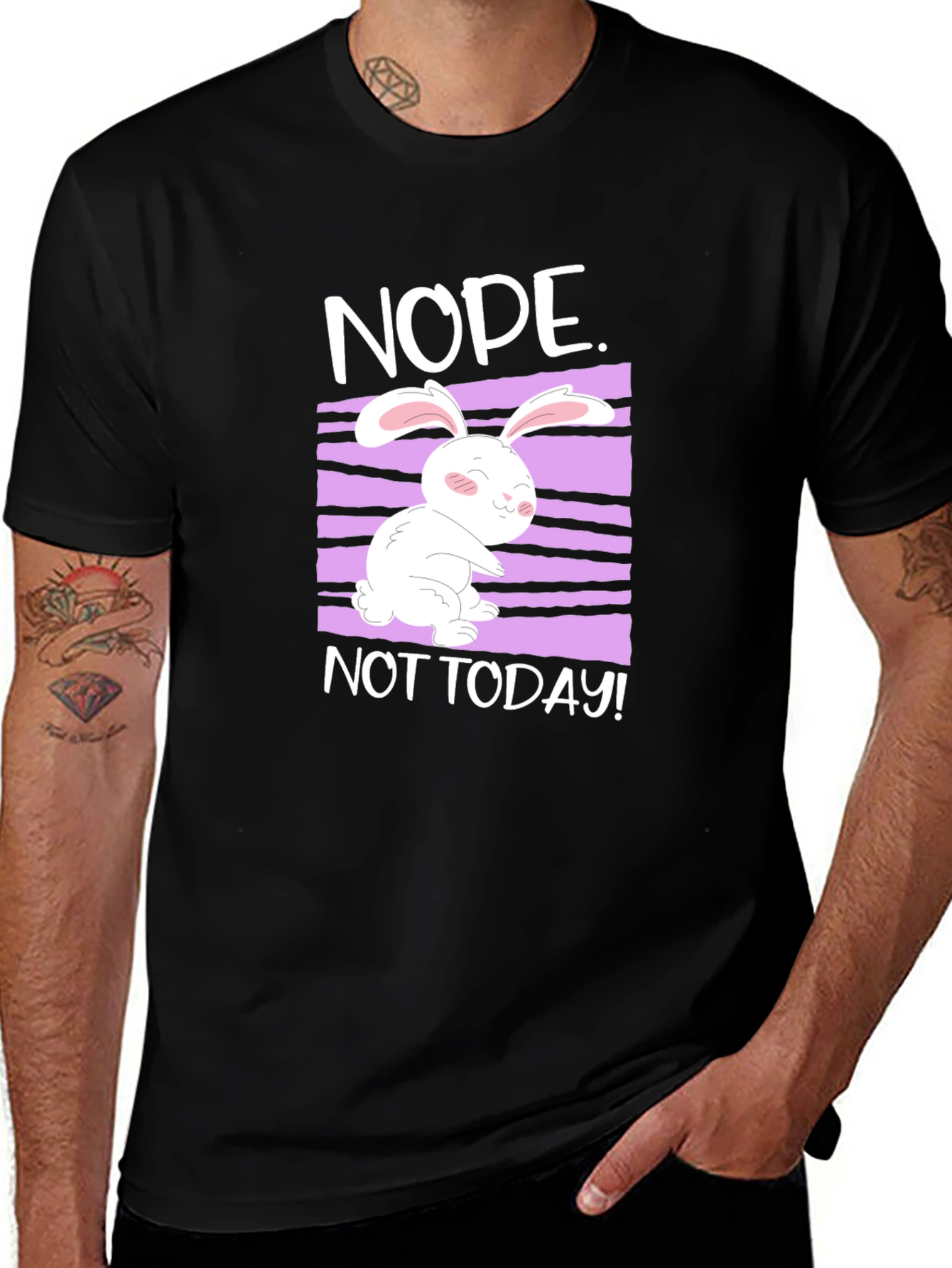 Variant 26 of Nope, Not Today Rabbit Graphic Tee