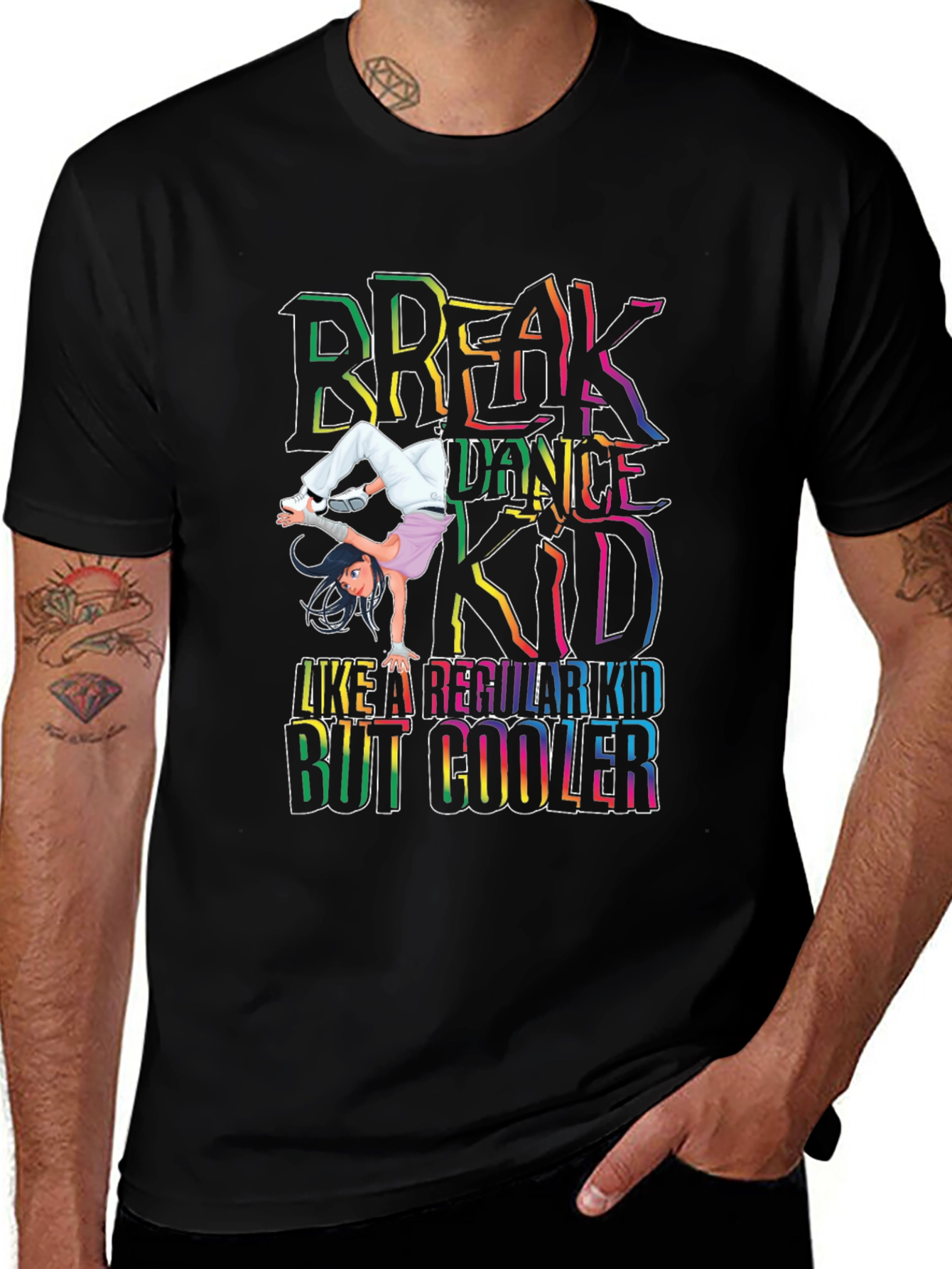 Variant 30 of Breakdance Kid T-Shirt - Like A Regular Kid But Cooler!