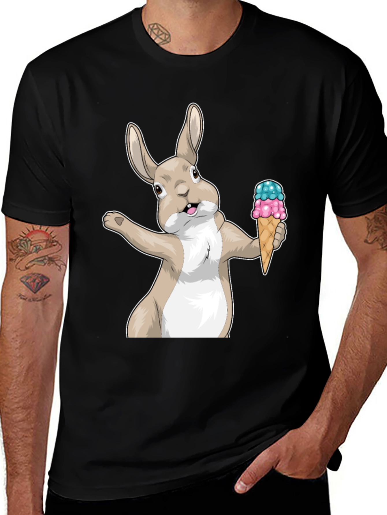 Variant 9 of Bunny Ice Cream Graphic Tee