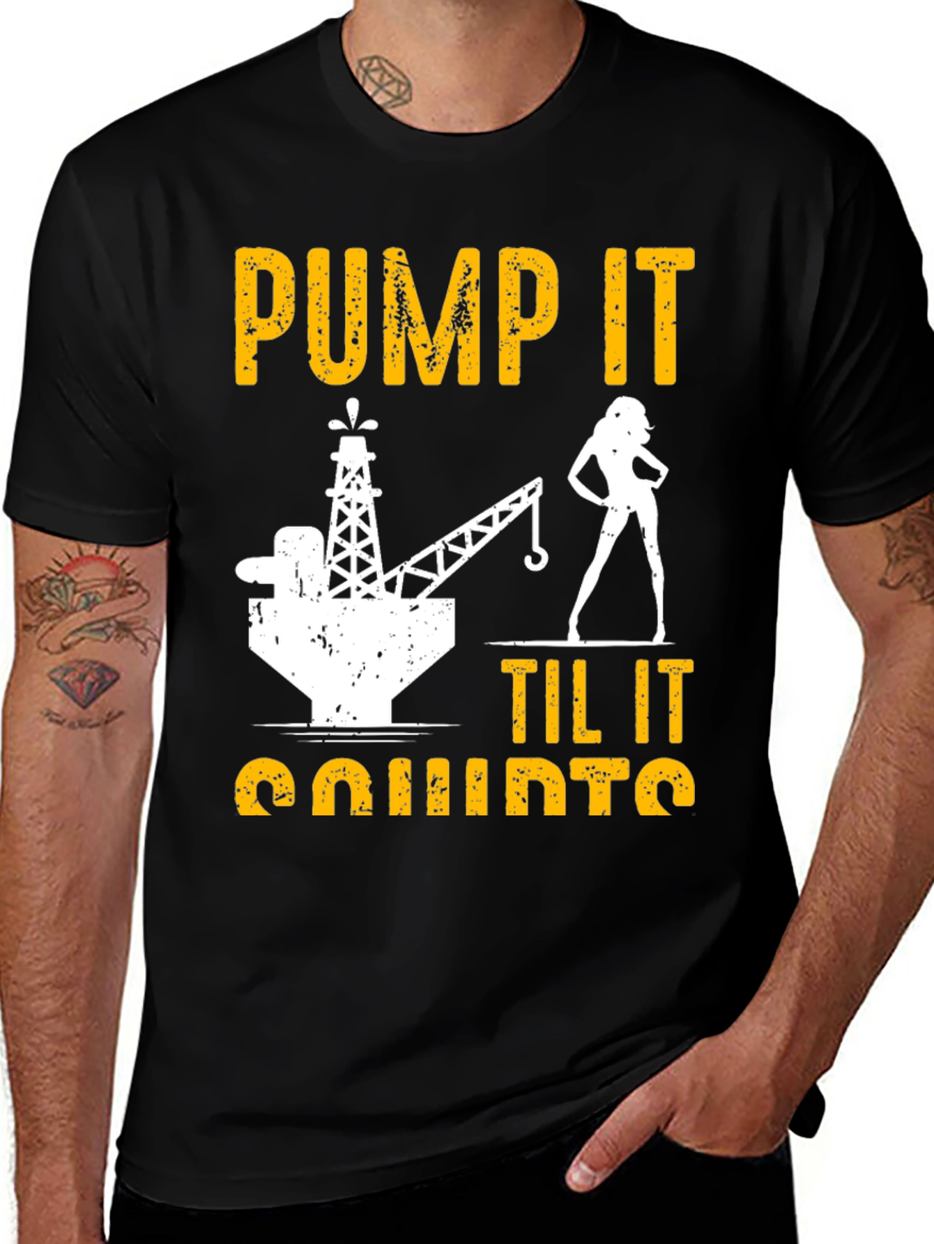 Variant 13 of Pump It Til It Quirts Black T-Shirt
