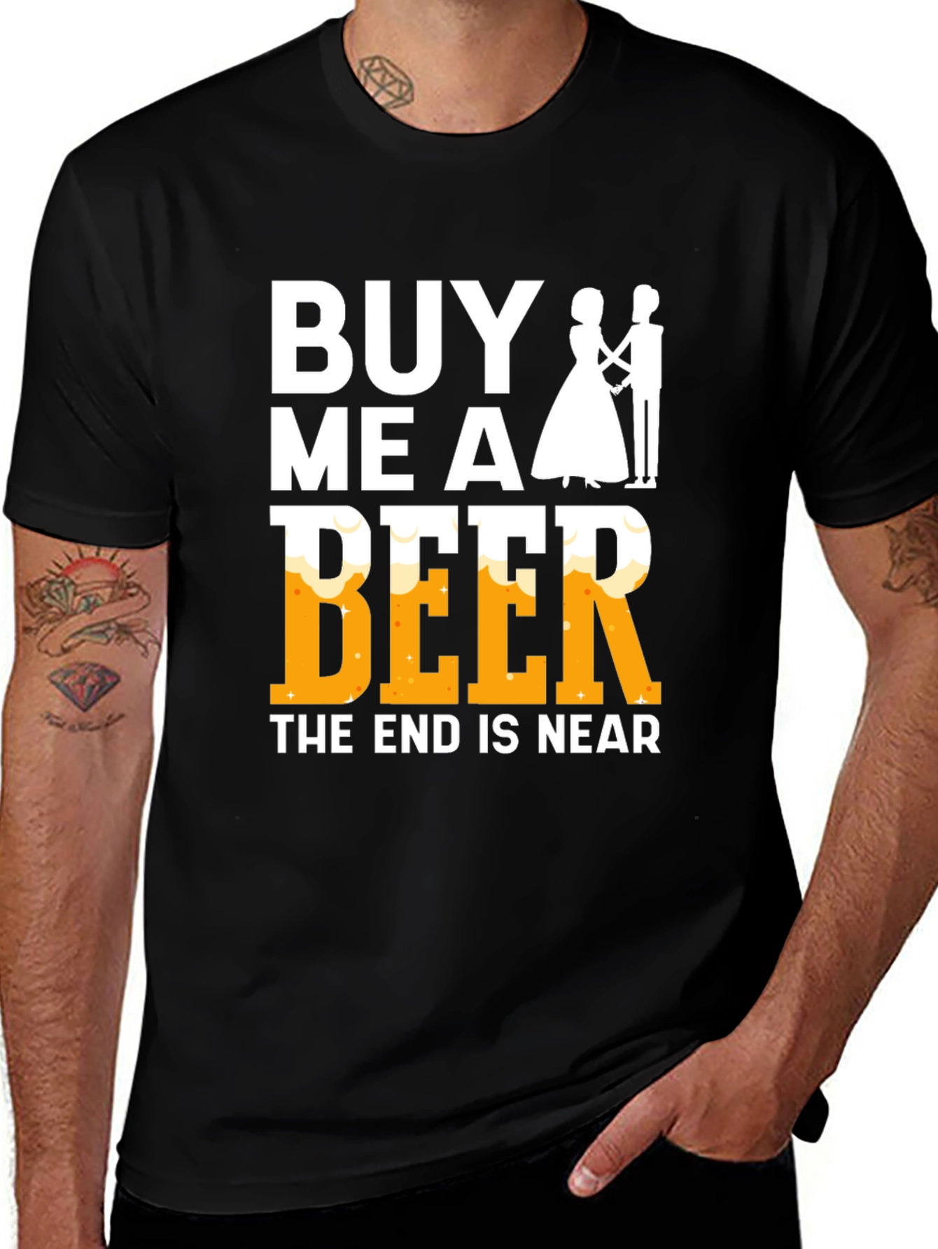 Variant 7 of Buy Me A Beer - Funny Wedding T-Shirt