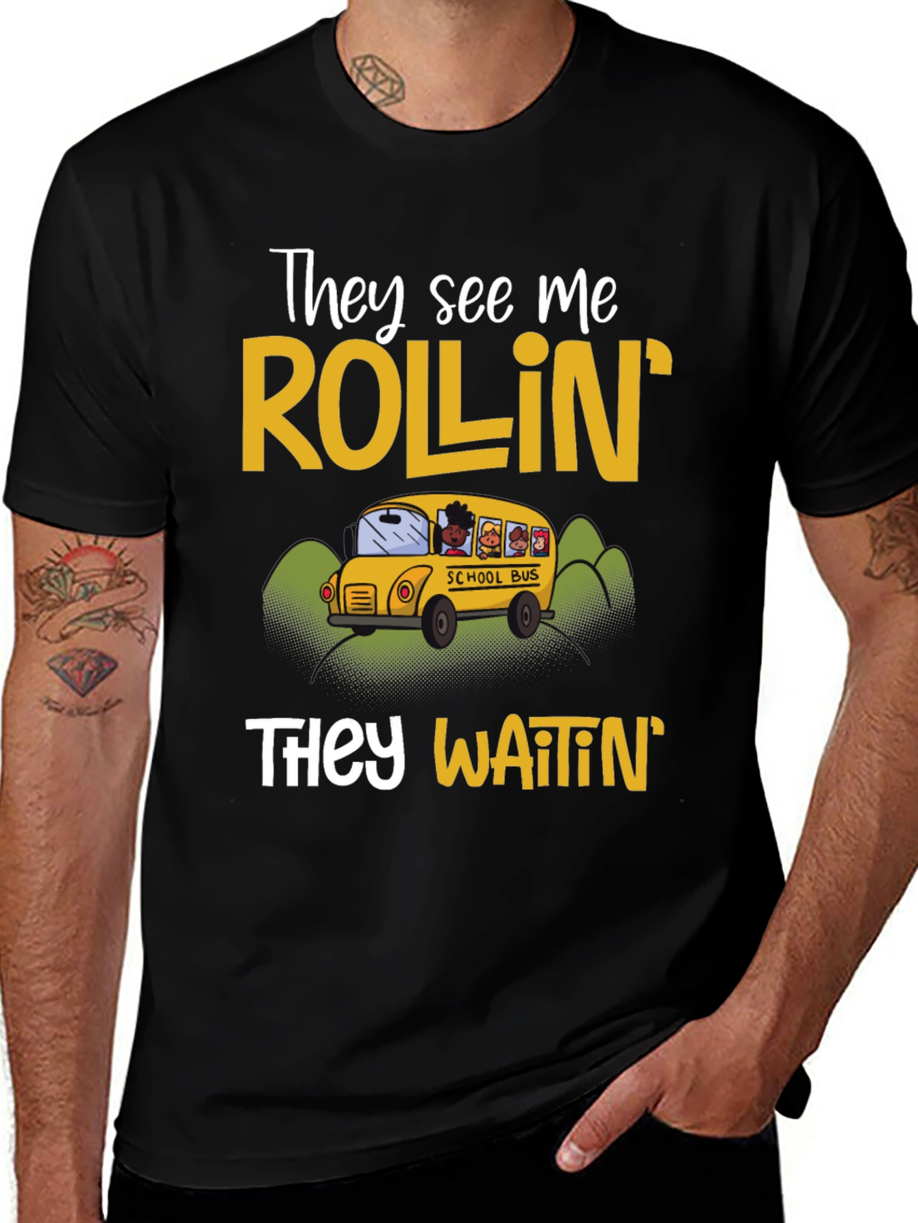 Variant 5 of They See Me Rollin' Graphic Tee