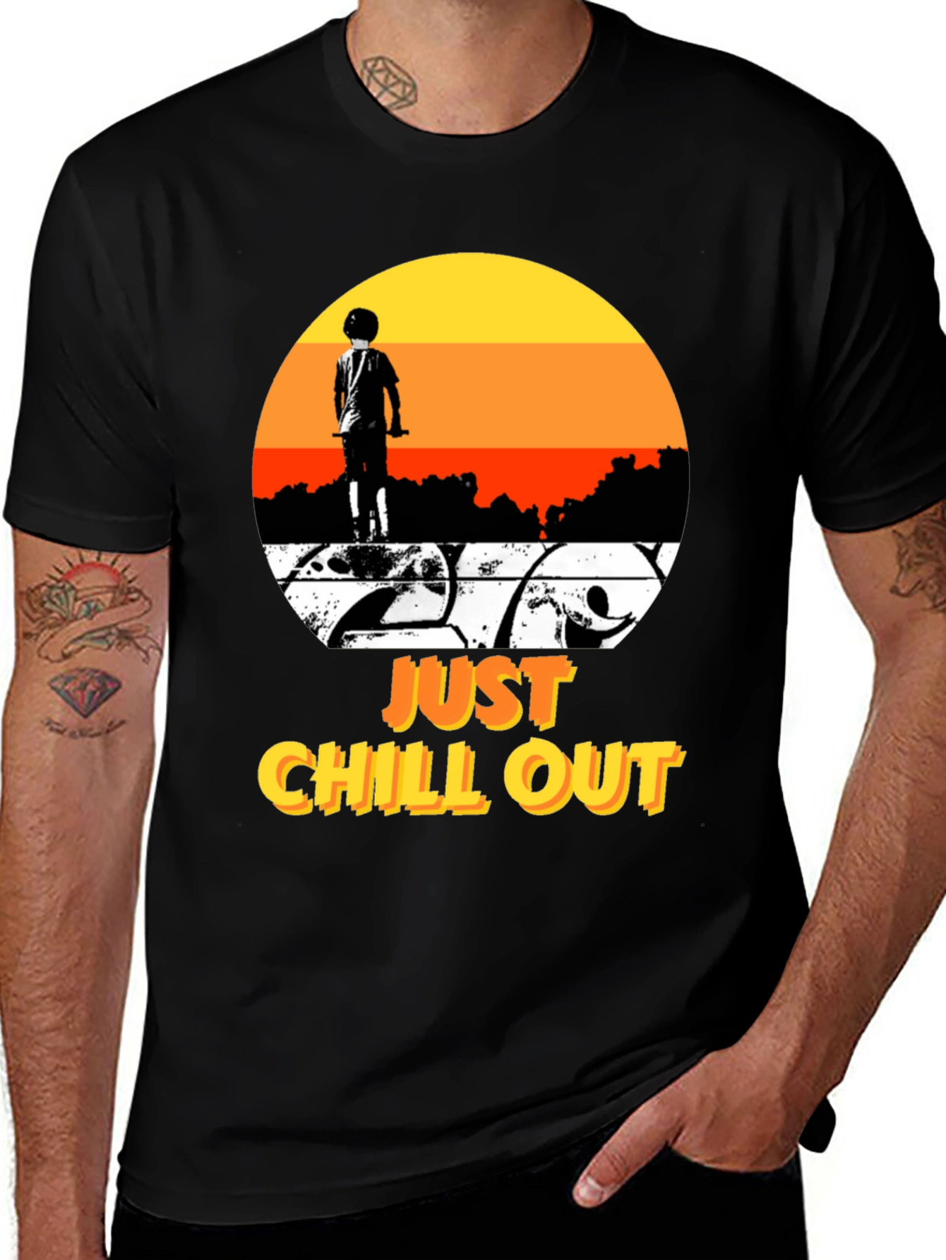 Variant 11 of Just Chill Out Retro Graphic T-Shirt
