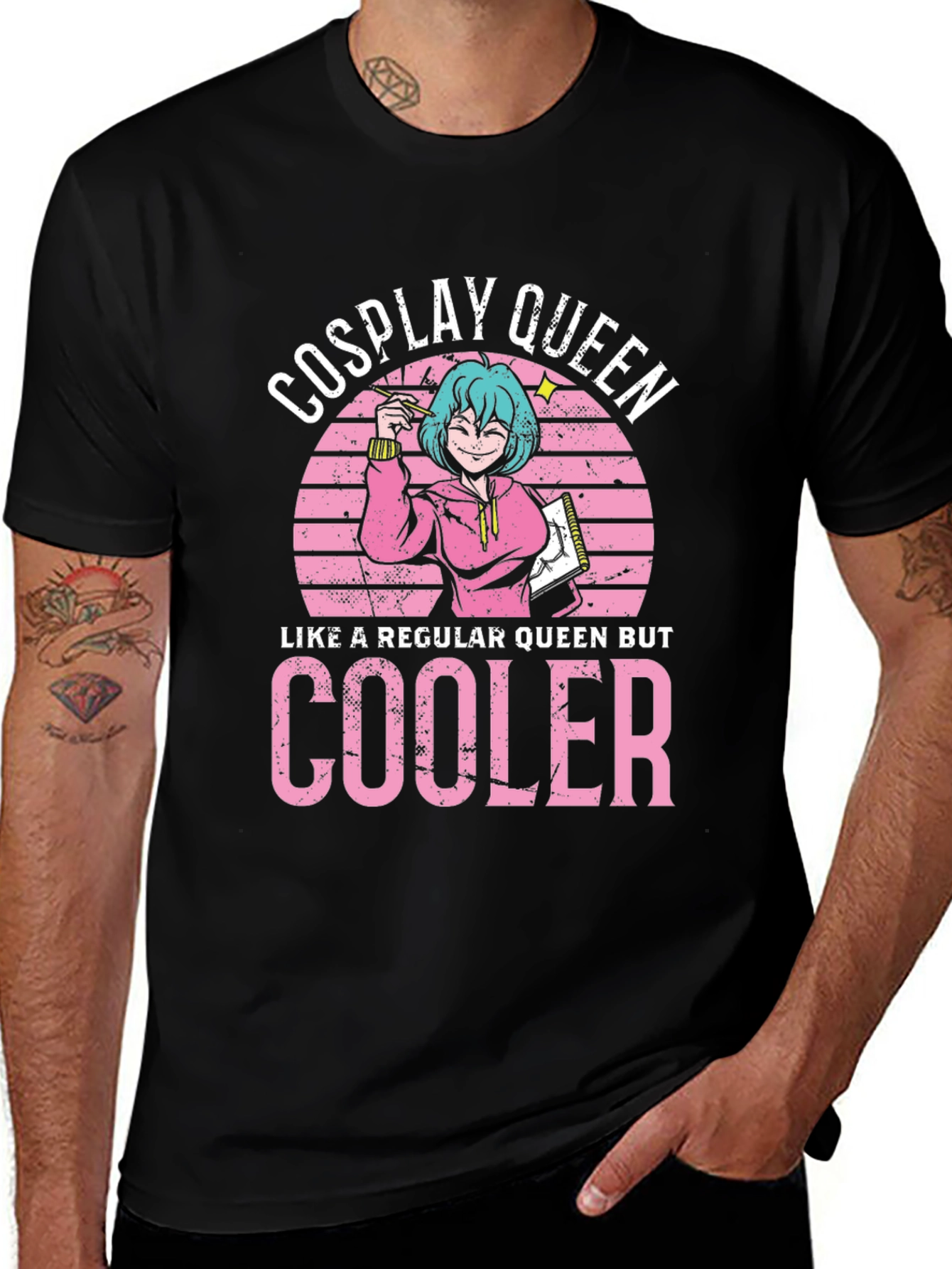 Variant 9 of Cosplay Queen Graphic T-Shirt - Anime Lover Tee