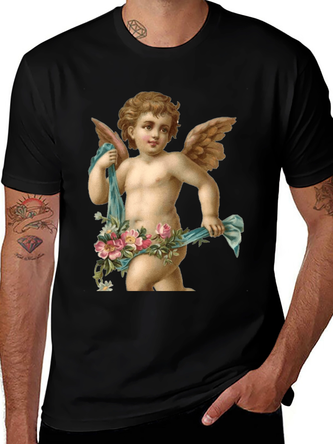 Variant 22 of Cherub Graphic Tee - Angelic Style
