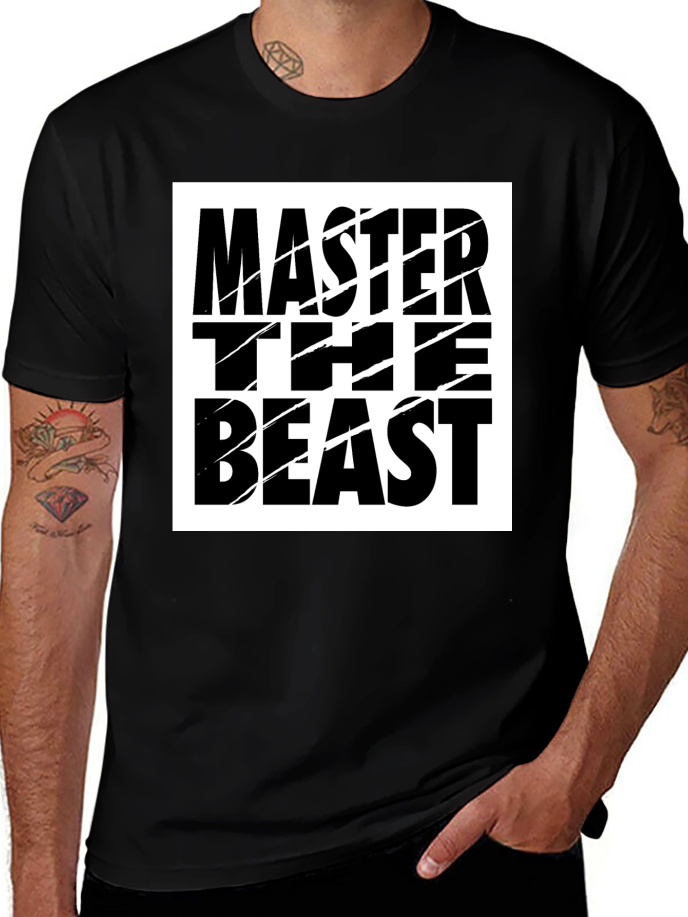 Variant 28 of Master The Beast Black T-Shirt