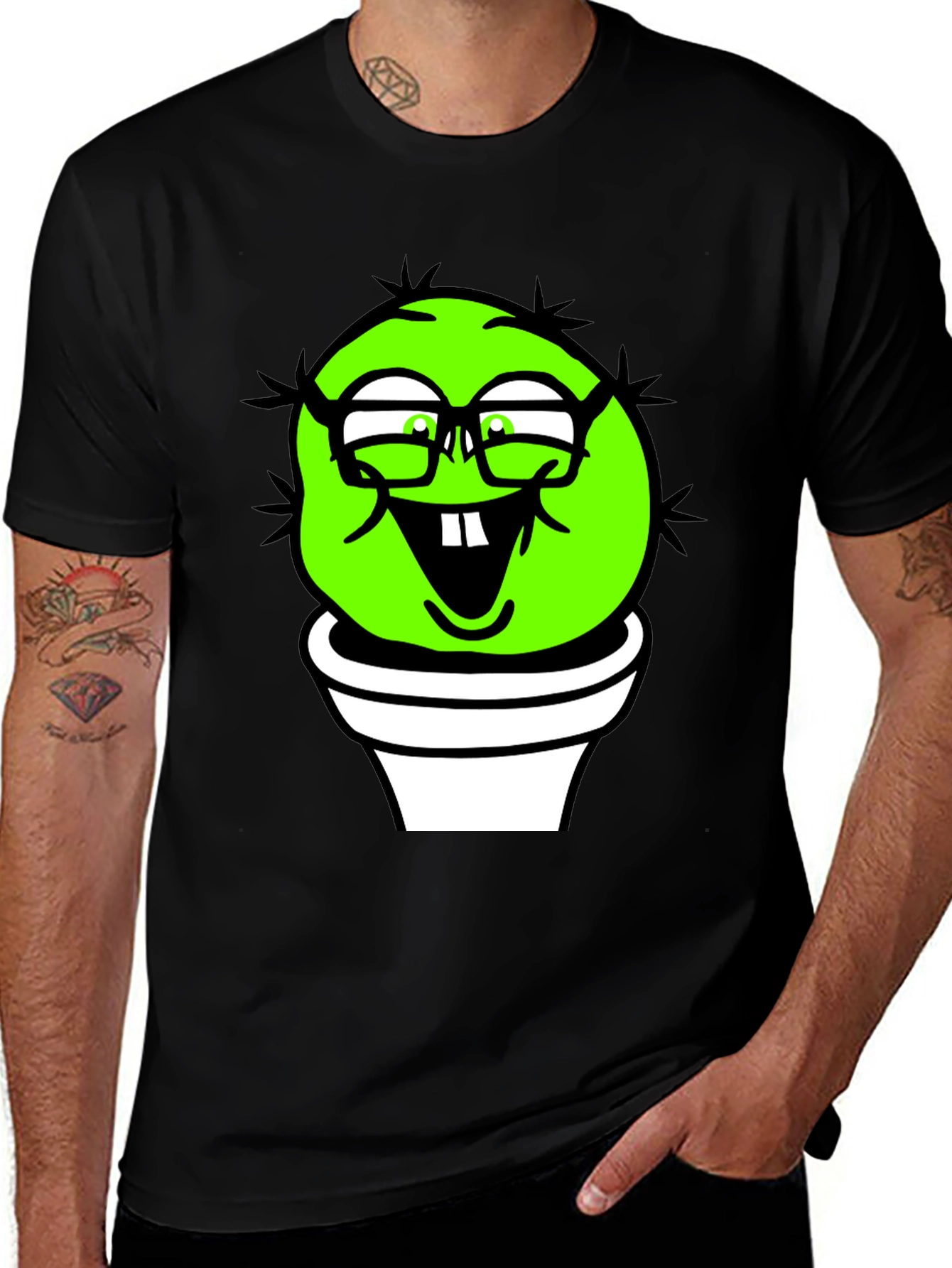 Variant 9 of Funny Cactus Graphic T-Shirt