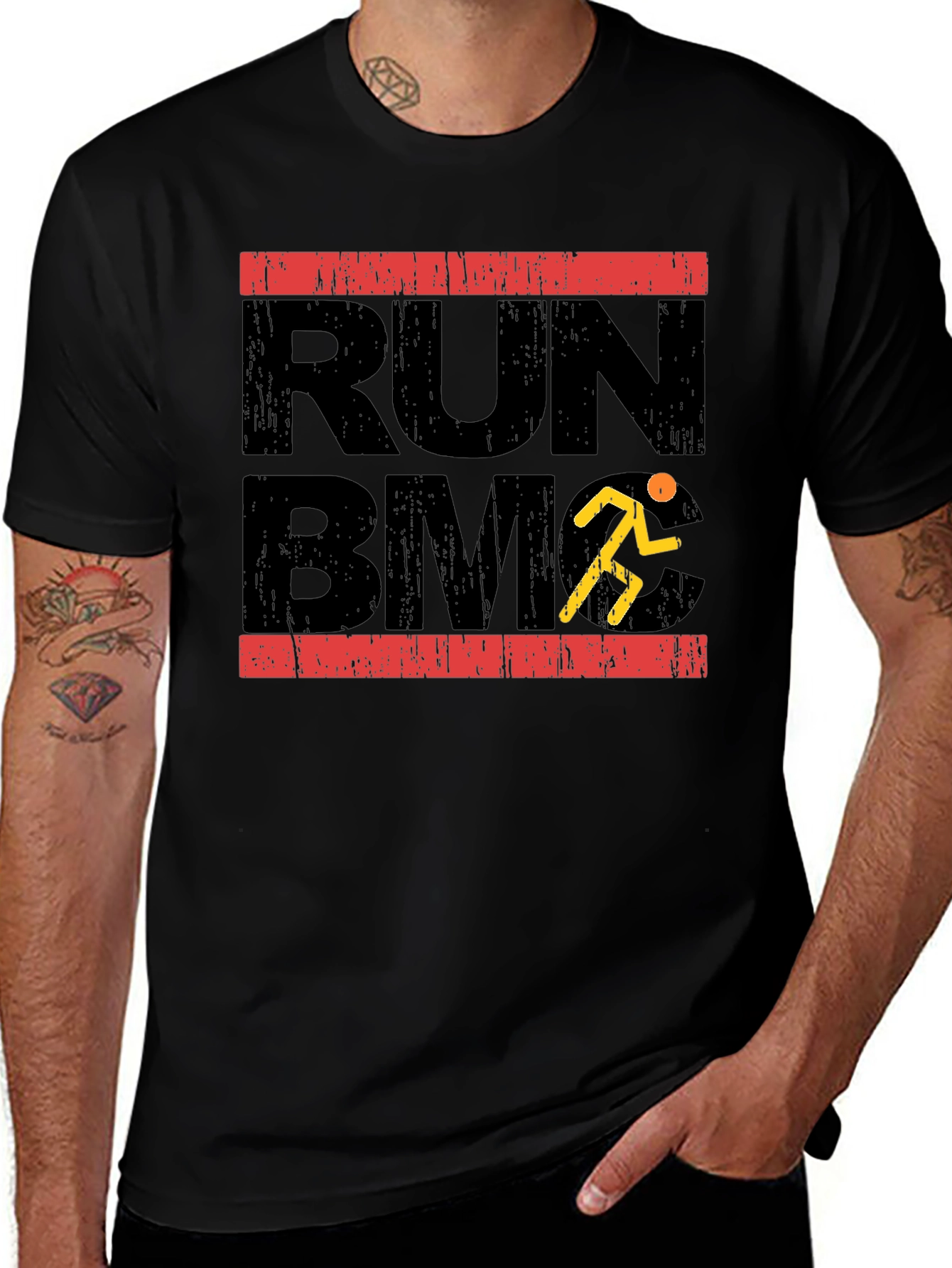 Variant 20 of Run BMC Graphic Tee - Black