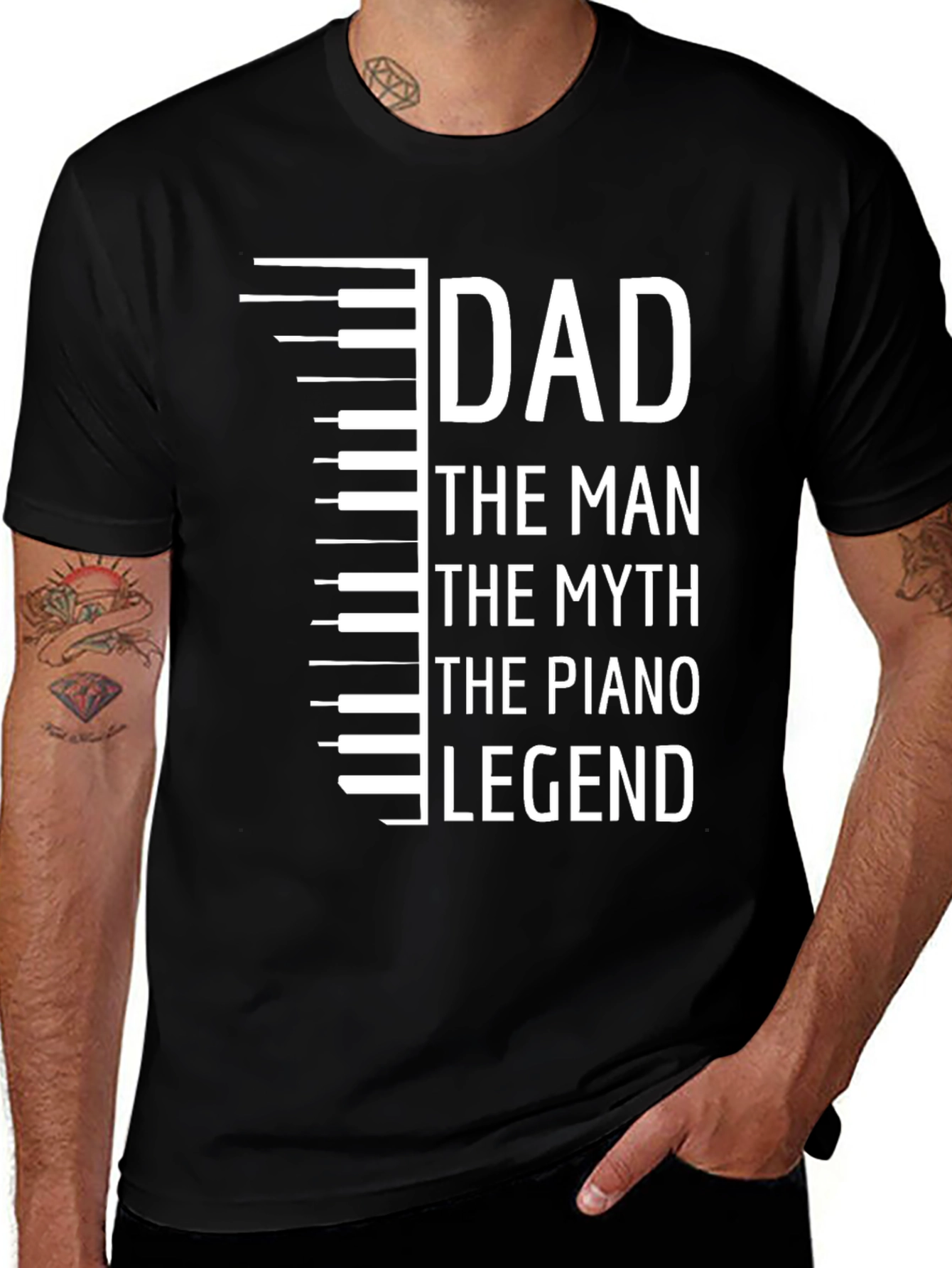 Dad Piano Legend T-Shirt - Musician Father's Day Gift