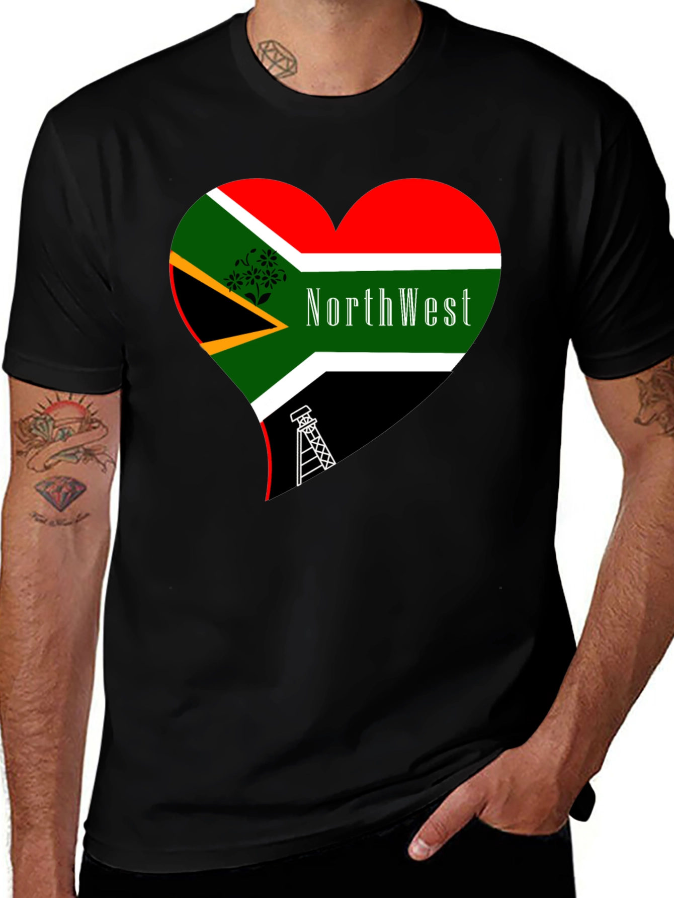 Variant 5 of North West South Africa Heart T-Shirt