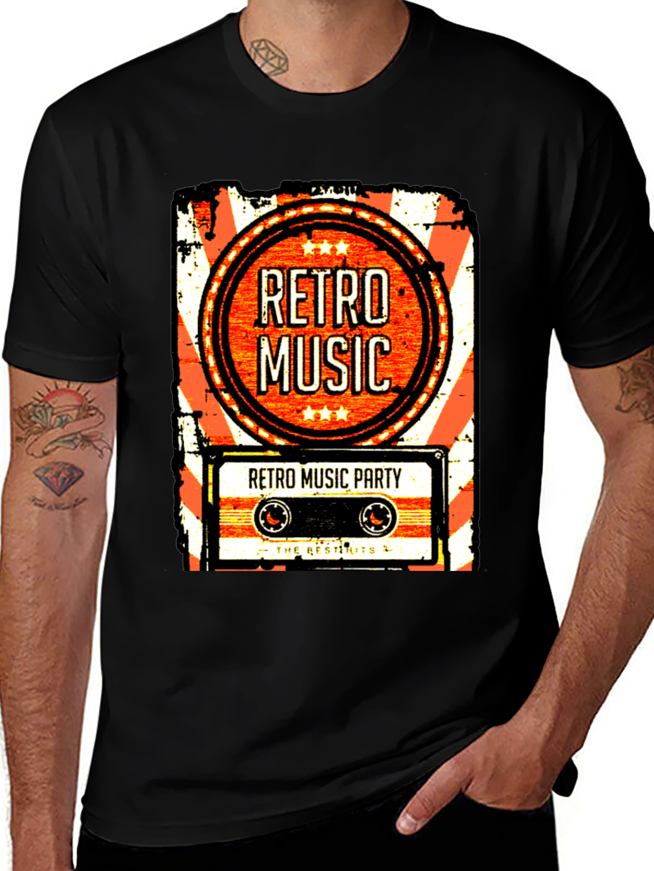 Retro Music Party T-Shirt - Vintage Style
