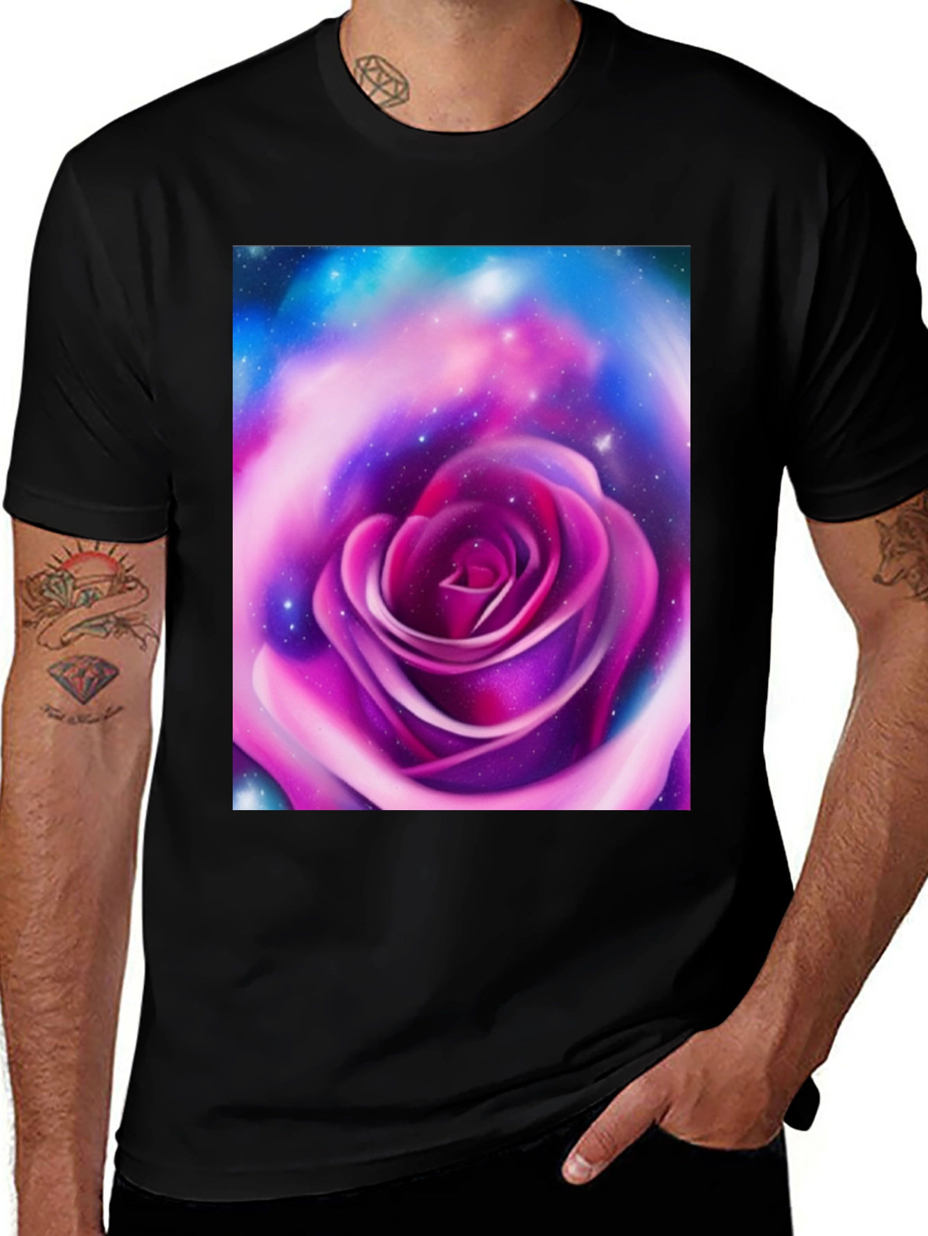 Variant 16 of Galaxy Rose T-Shirt