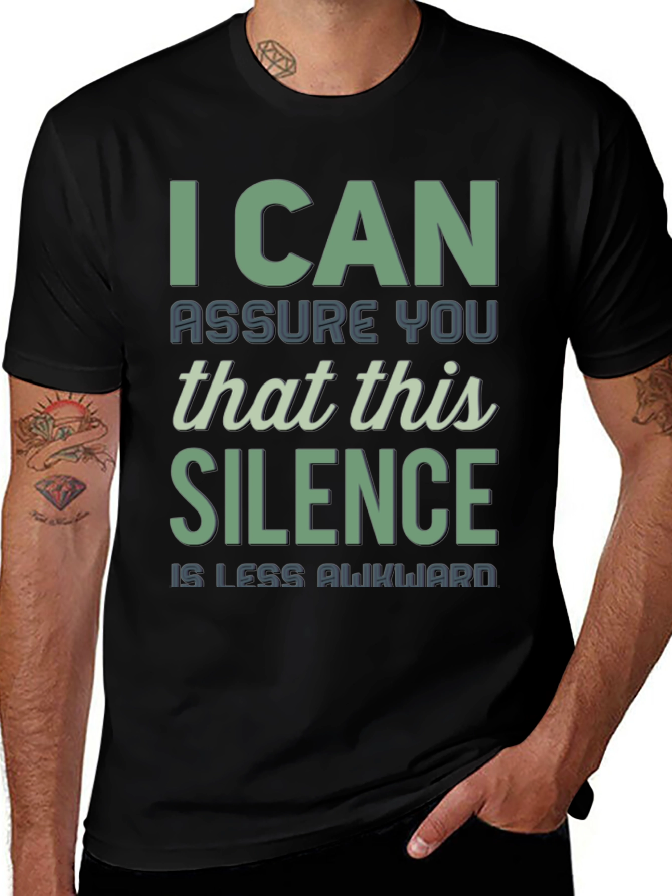 Variant 9 of Funny Silence Graphic T-Shirt for Introverts