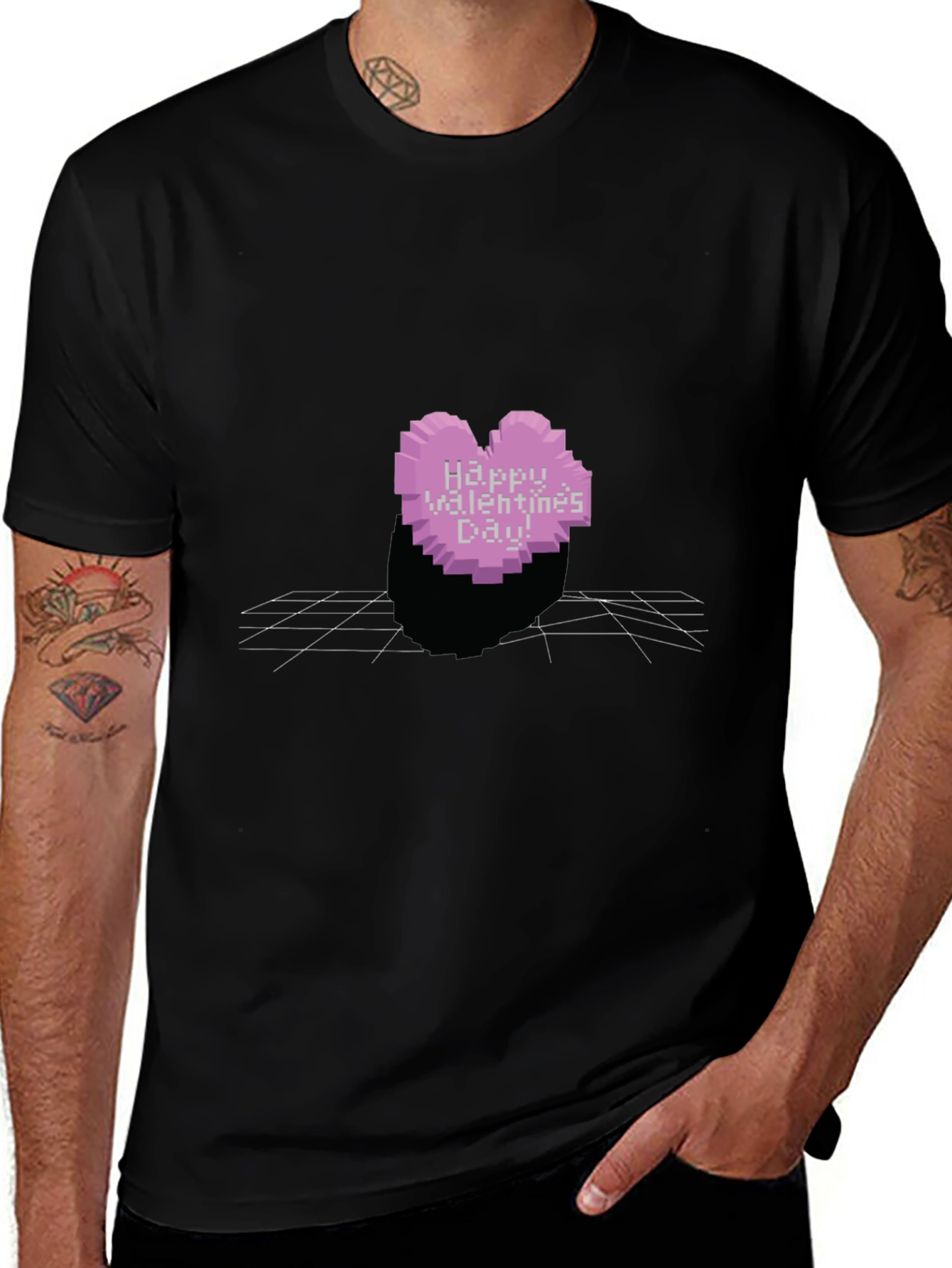 Pixel Heart Valentine's Day T-Shirt