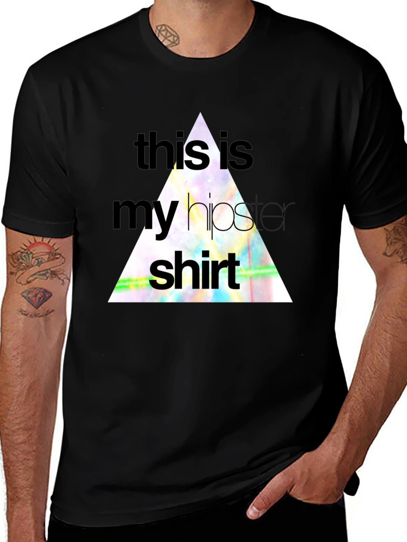 Variant 12 of Hipster Triangle T-Shirt - Trendy Graphic Tee