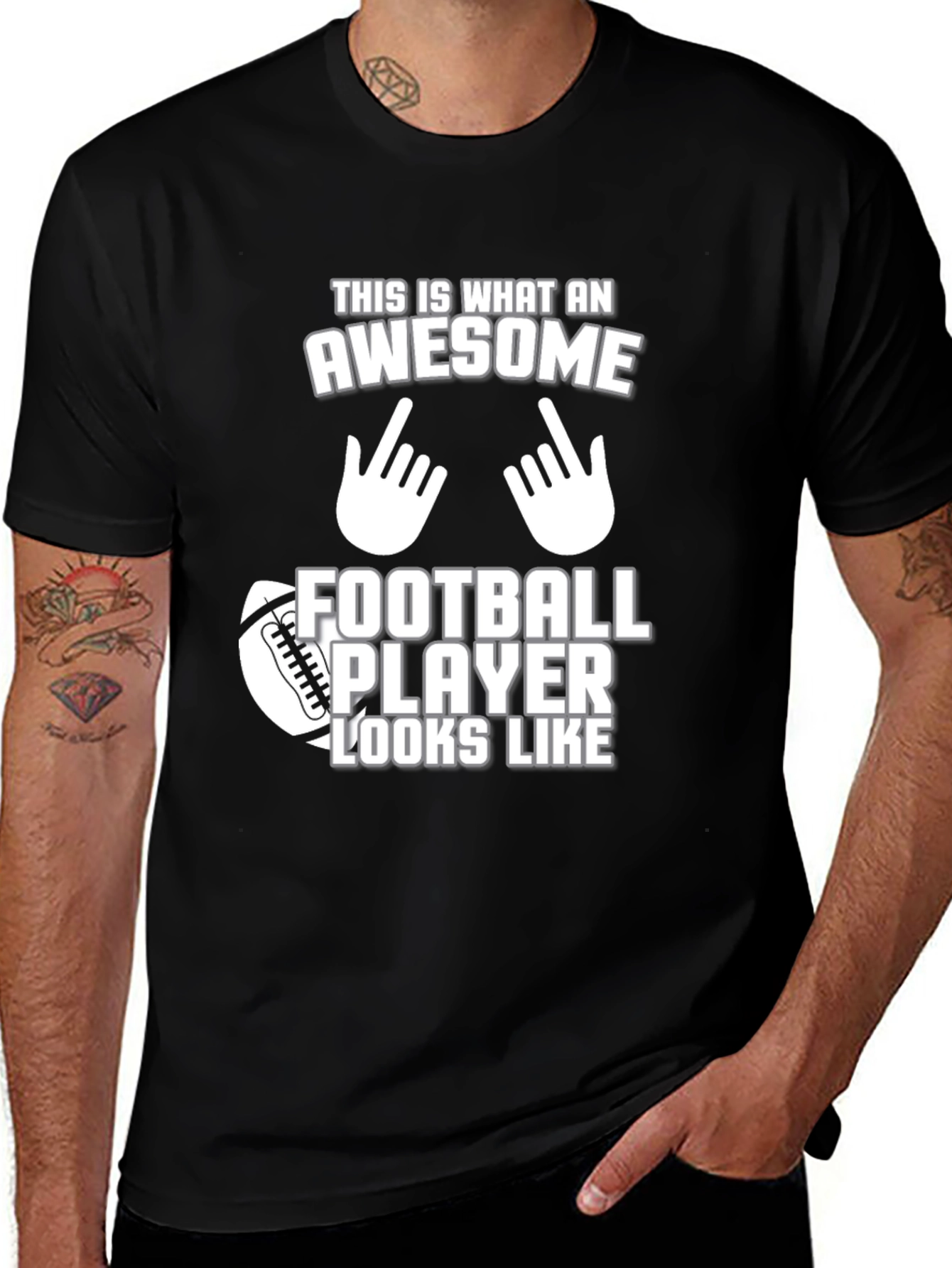 Variant 28 of Awesome Football Player Graphic T-Shirt