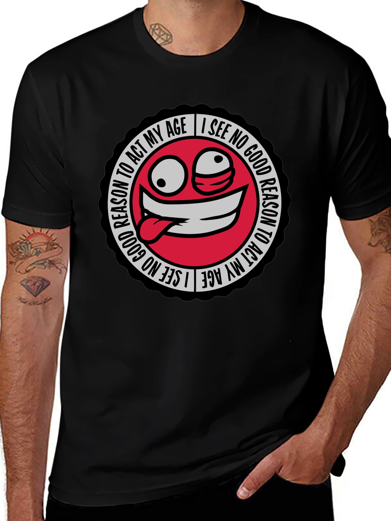 Variant 23 of Funny "No Good Reason" Graphic T-Shirt