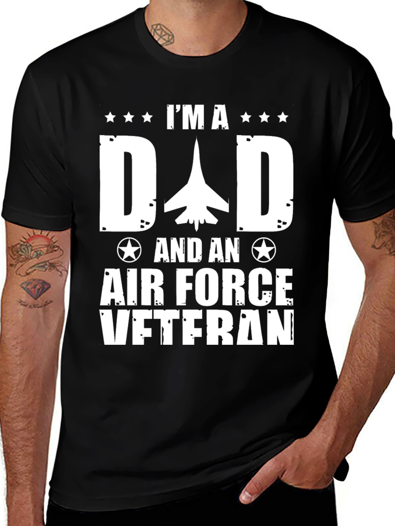 Air Force Veteran Dad T-Shirt - Military Pride