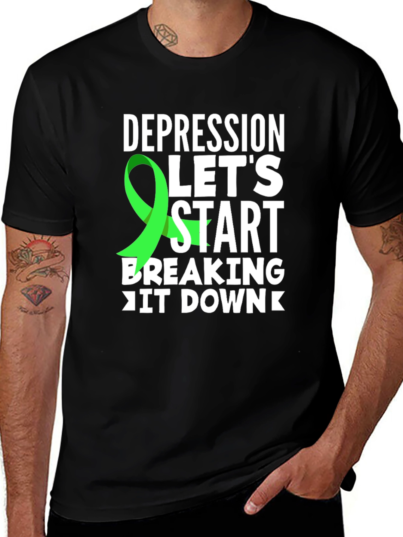 Variant 20 of Depression Awareness Ribbon T-Shirt