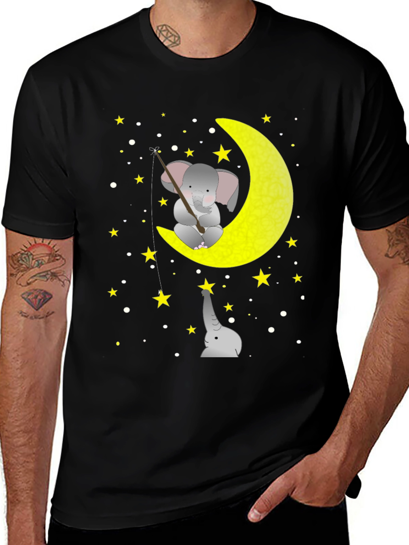 Variant 21 of Elephant Moon Fishing Graphic Tee