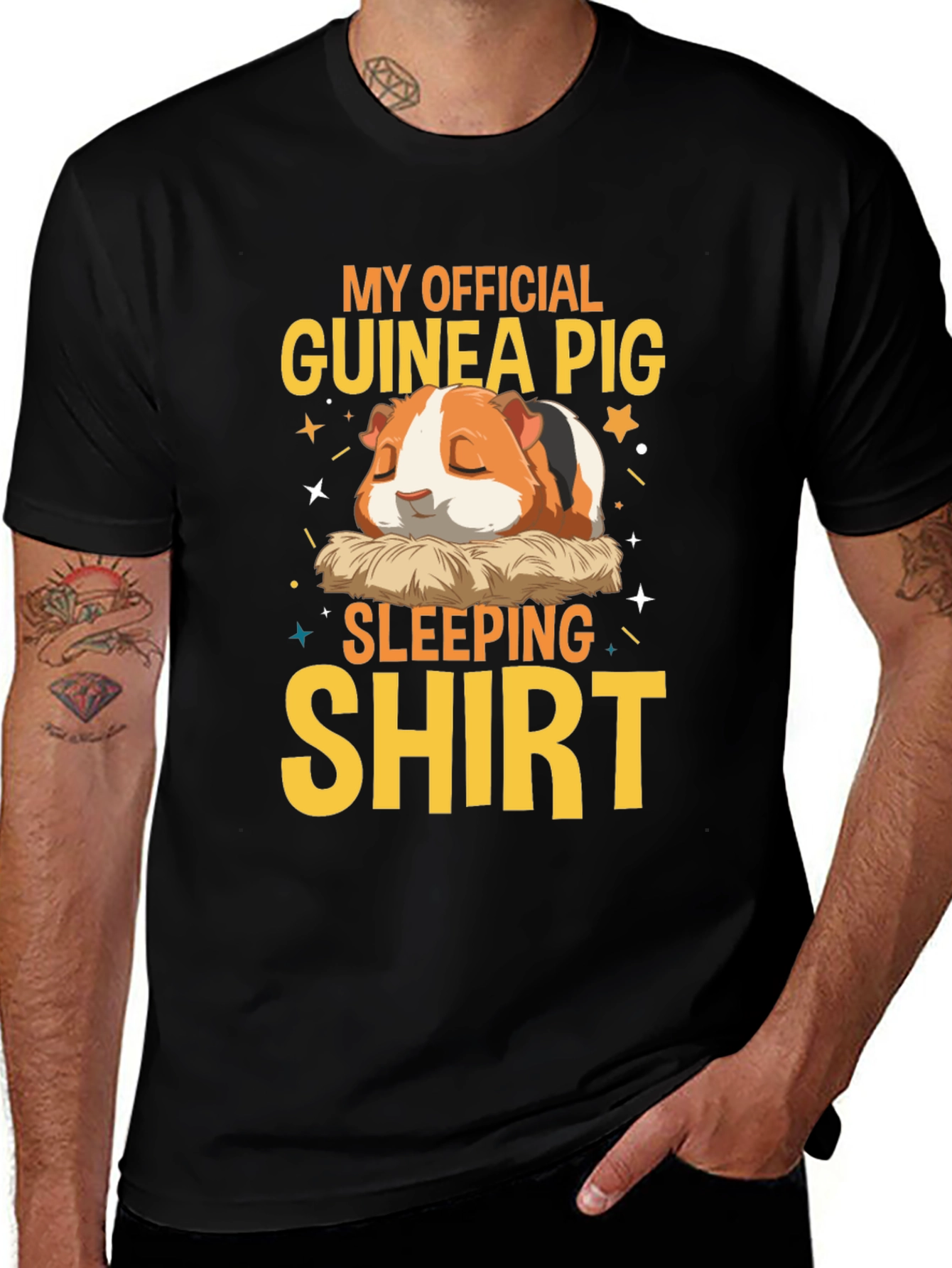 Variant 18 of Guinea Pig Sleeping Shirt - Official Tee