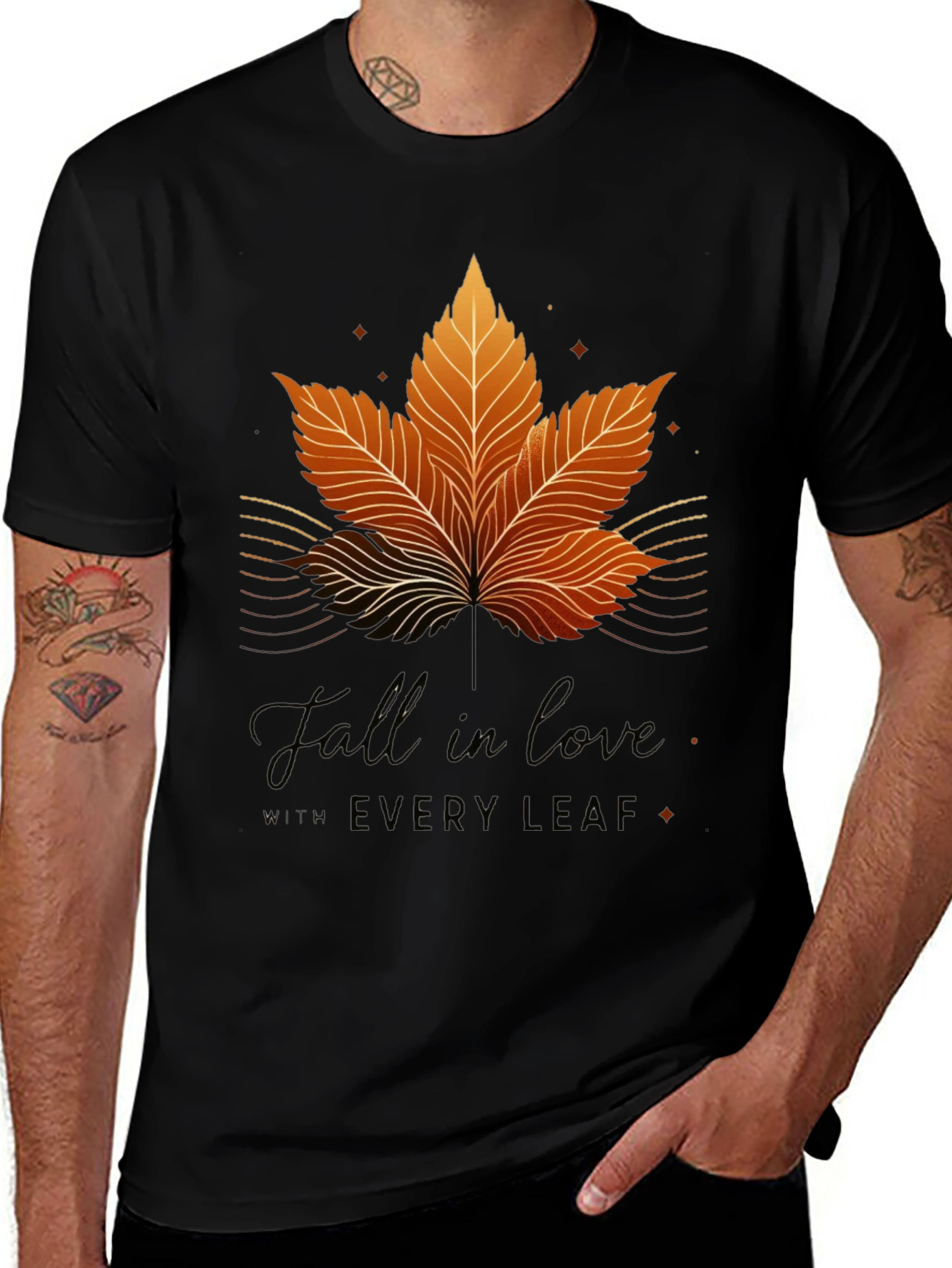 Variant 15 of Fall in Love with Every Leaf Graphic T-Shirt