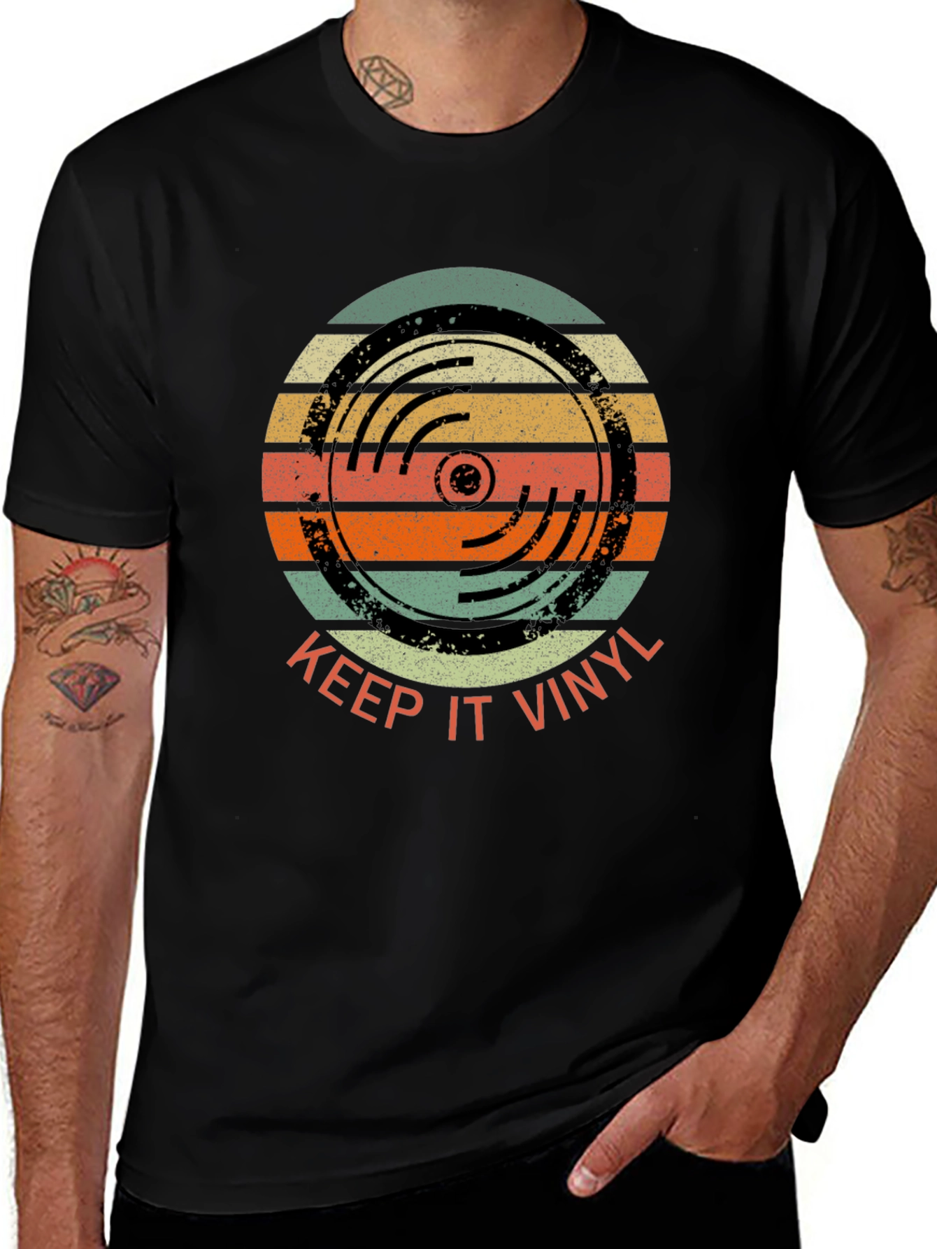 Variant 3 of Keep It Vinyl Retro Graphic T-Shirt