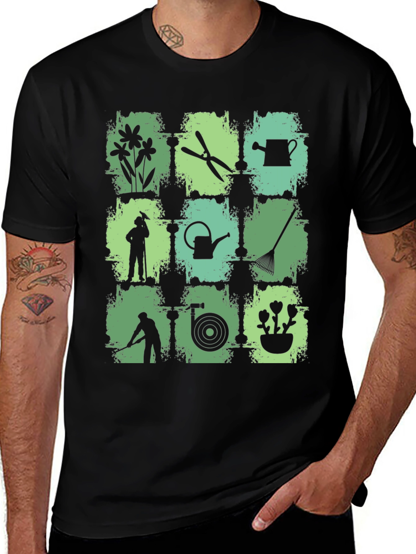 Variant 30 of Gardening Tools & Plants Graphic Tee