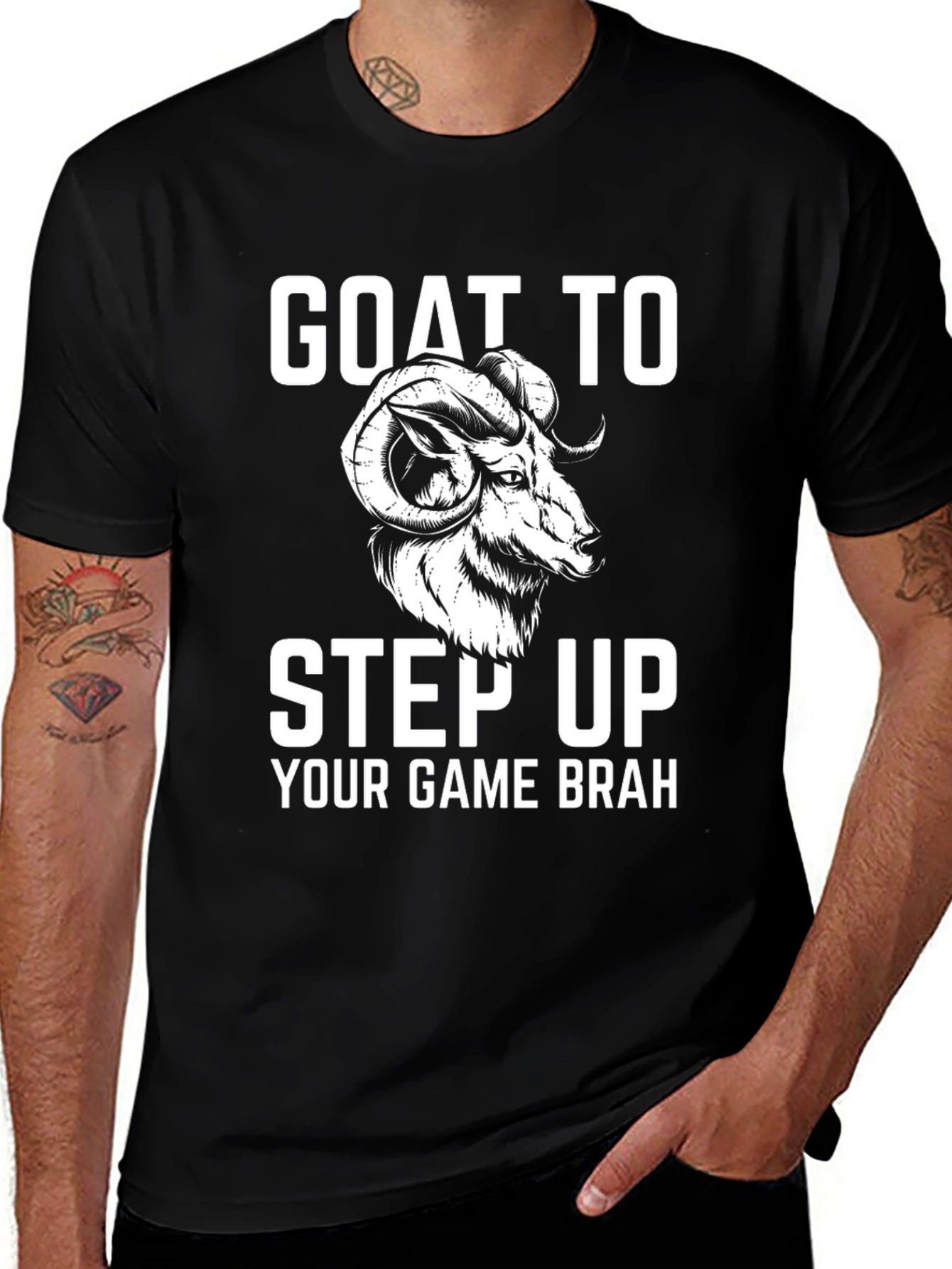 Variant 28 of GOAT Step Up Your Game Tee